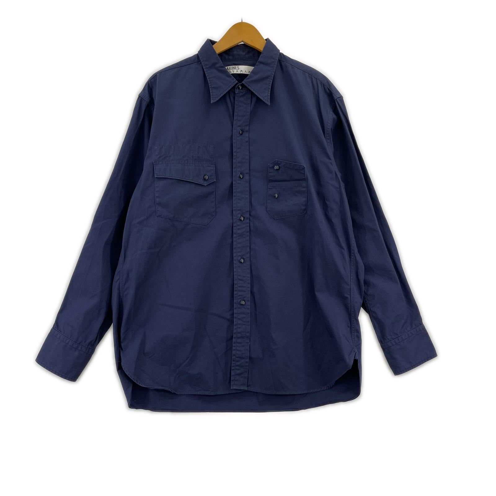 長袖シャツ RAKINES WAGAMAMA別注 Boy scout shirts サイズ2 ネイビー 3 ネイビー