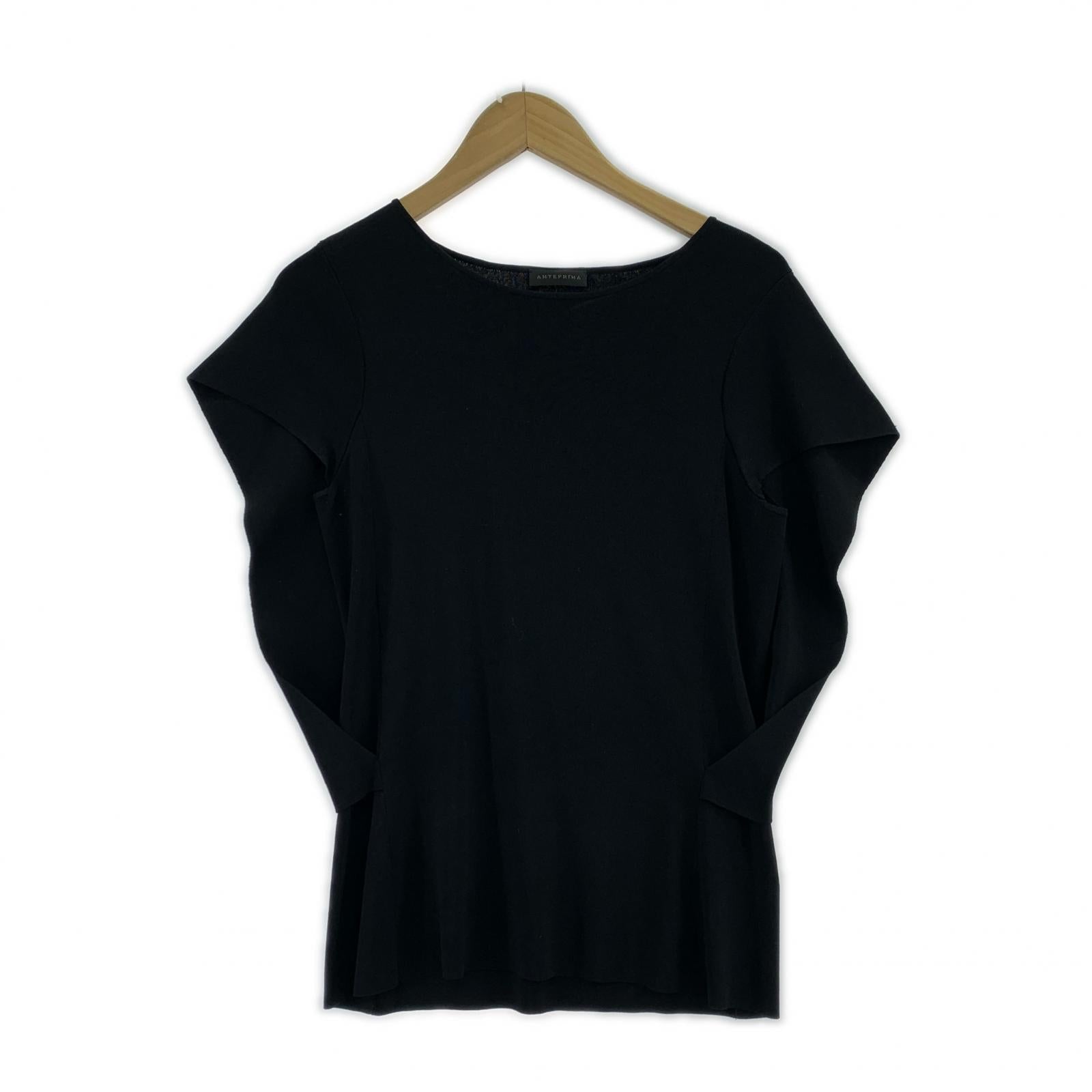 タンクトップ ANTEPRIMA 12AW VIS PATCH Nosleeve Blouse 36 BLK 36 ブラック