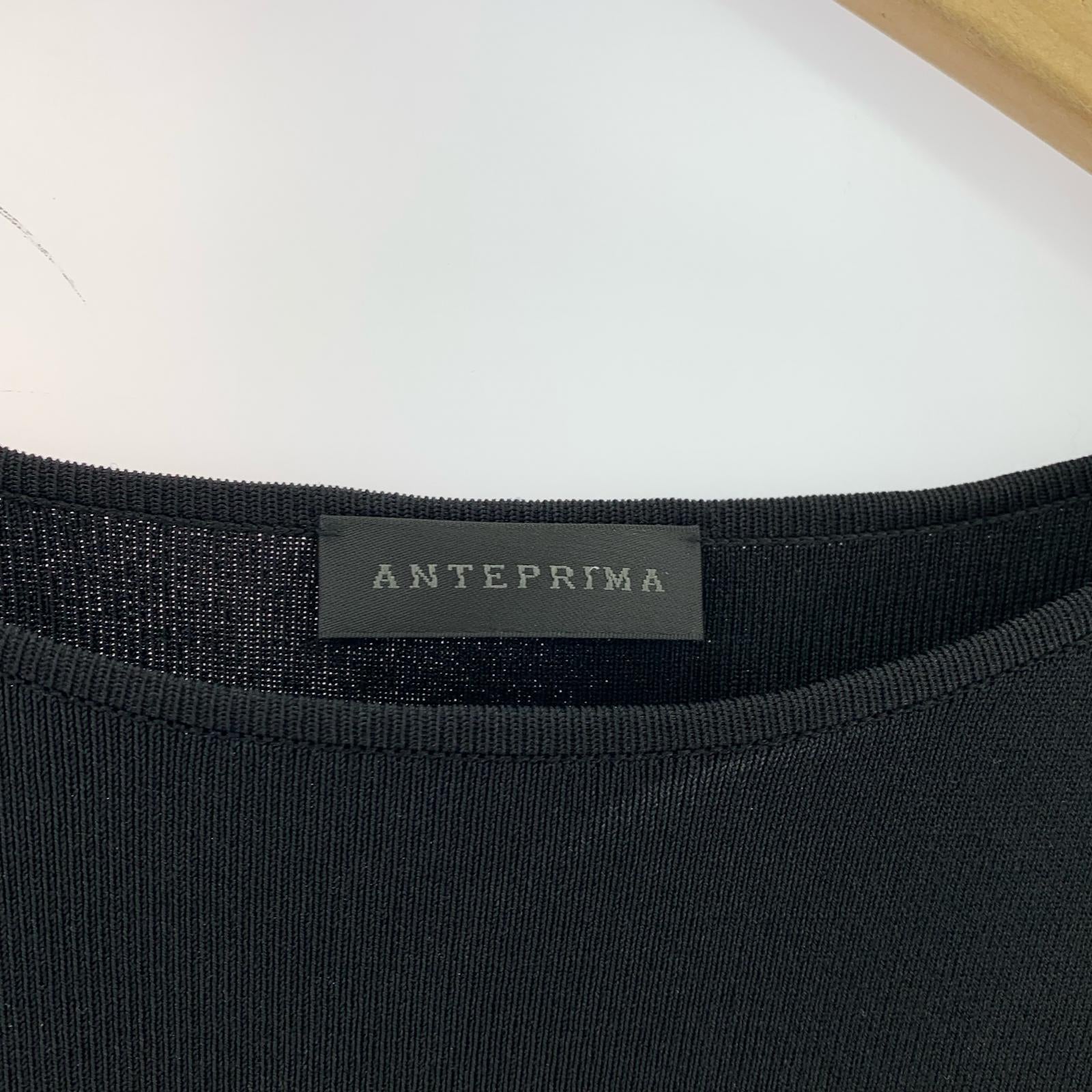 タンクトップ ANTEPRIMA 12AW VIS PATCH Nosleeve Blouse 36 BLK 36 ブラック