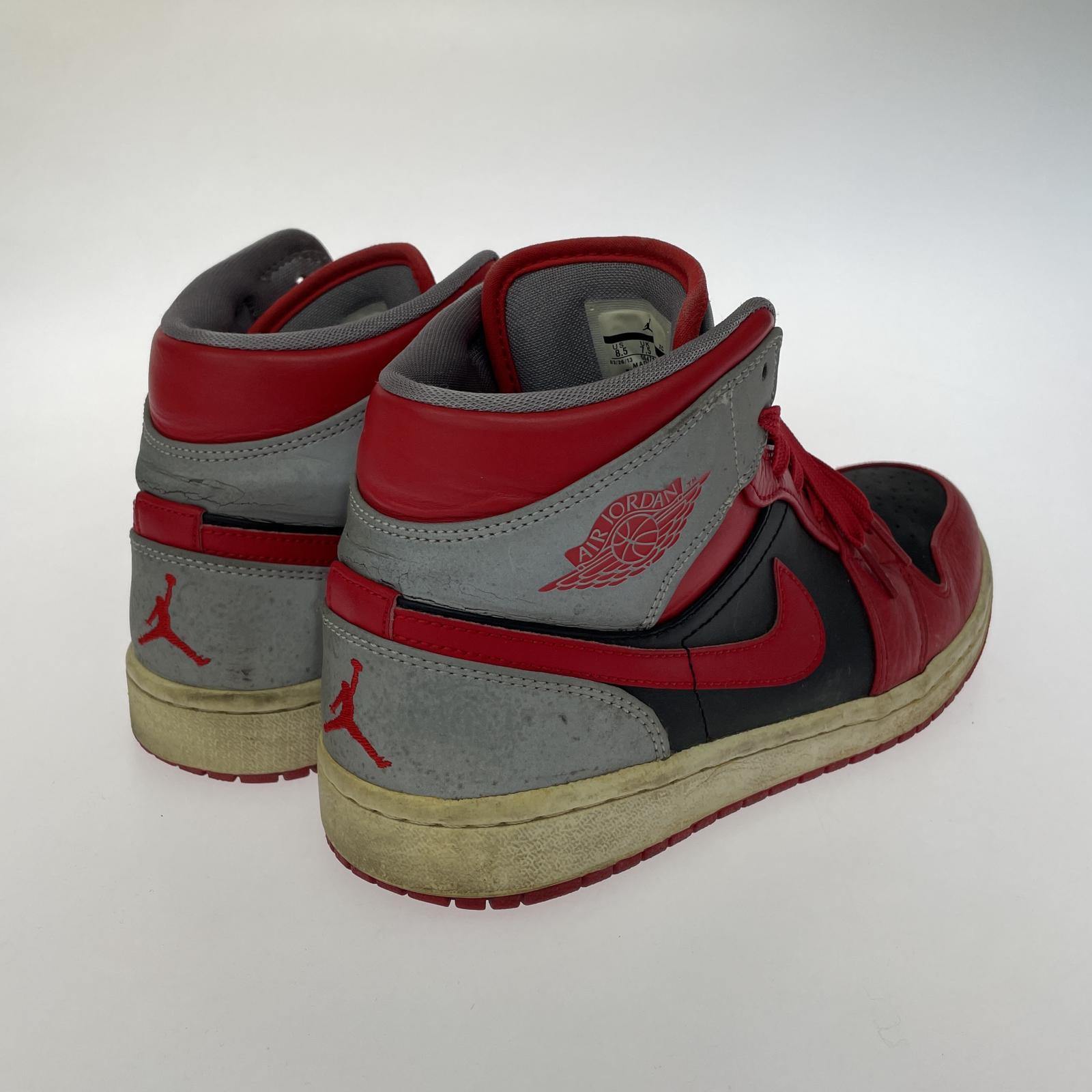 スニーカー Air Jordan 1 Mid "Fire Red Cement" 26.5cm (US8 1/2 UK8 EU43)