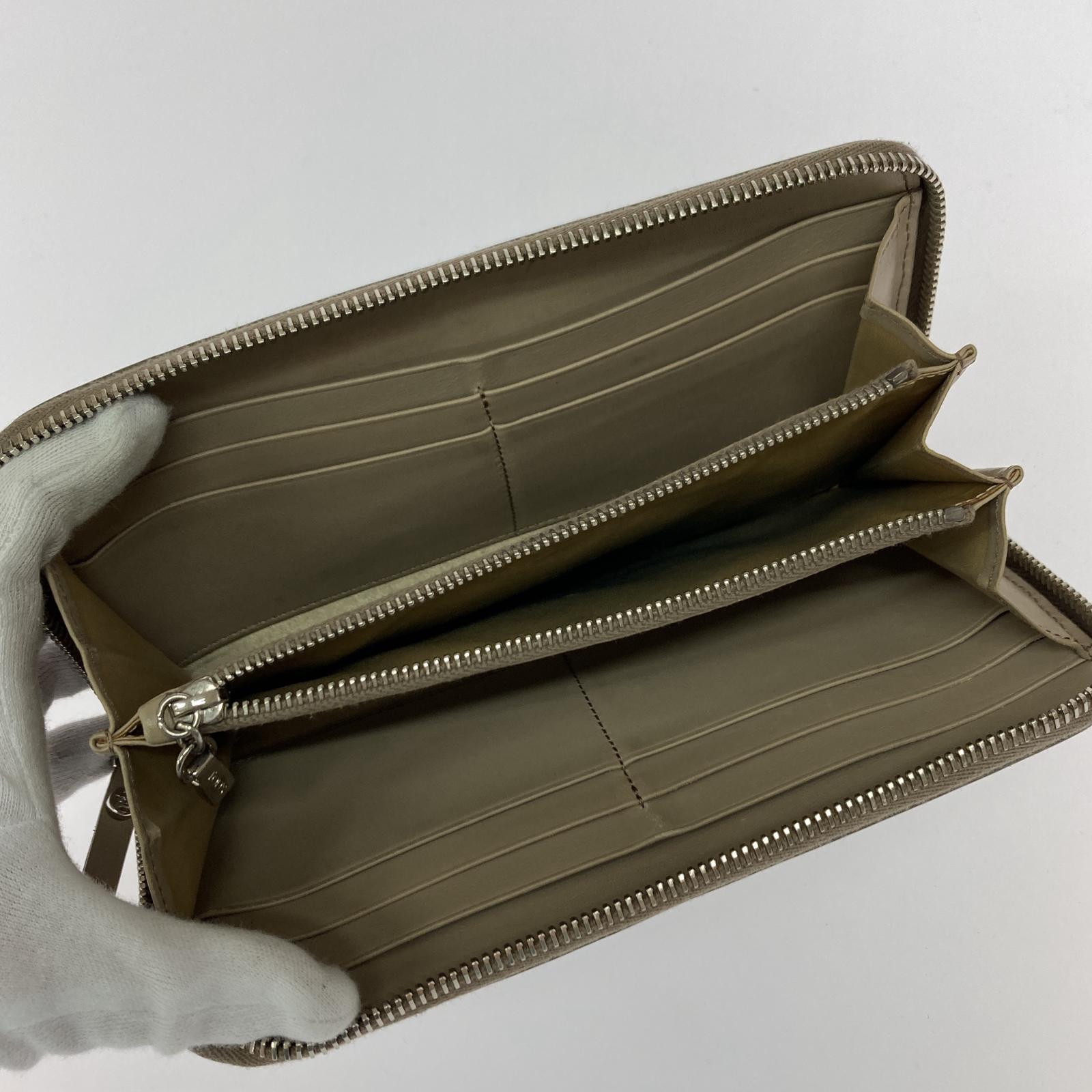 長財布 TOD’S ラウンドジップ長財布 ベージュ