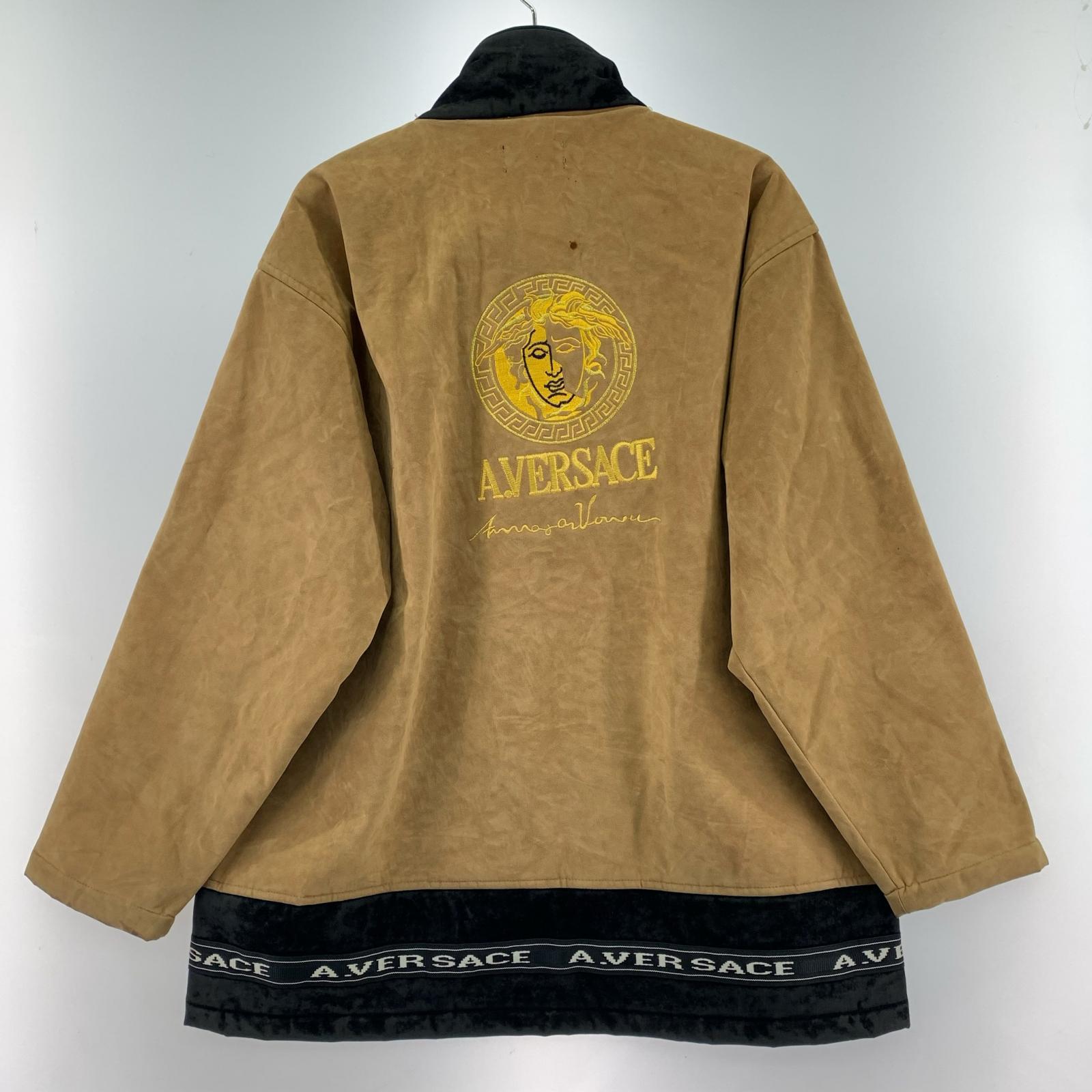 ジャケット A.VERSACE メデューサ刺繍 2トーンジャケット F ベージュ ベージュ