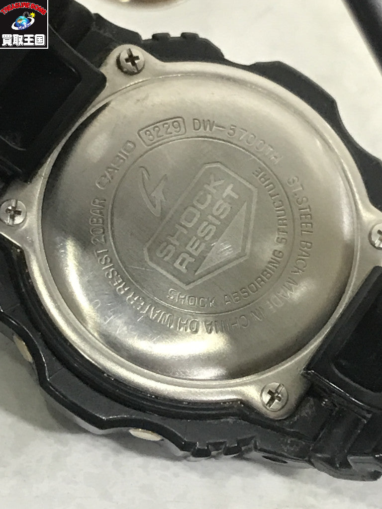 腕時計 DW-5700TH-1JF ラバー デジタル 腕時計