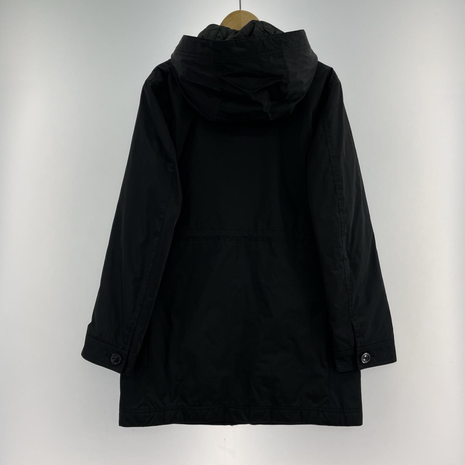 ジャケット BURBERRY BLACK LABEL フーデッドコート M 黒 M