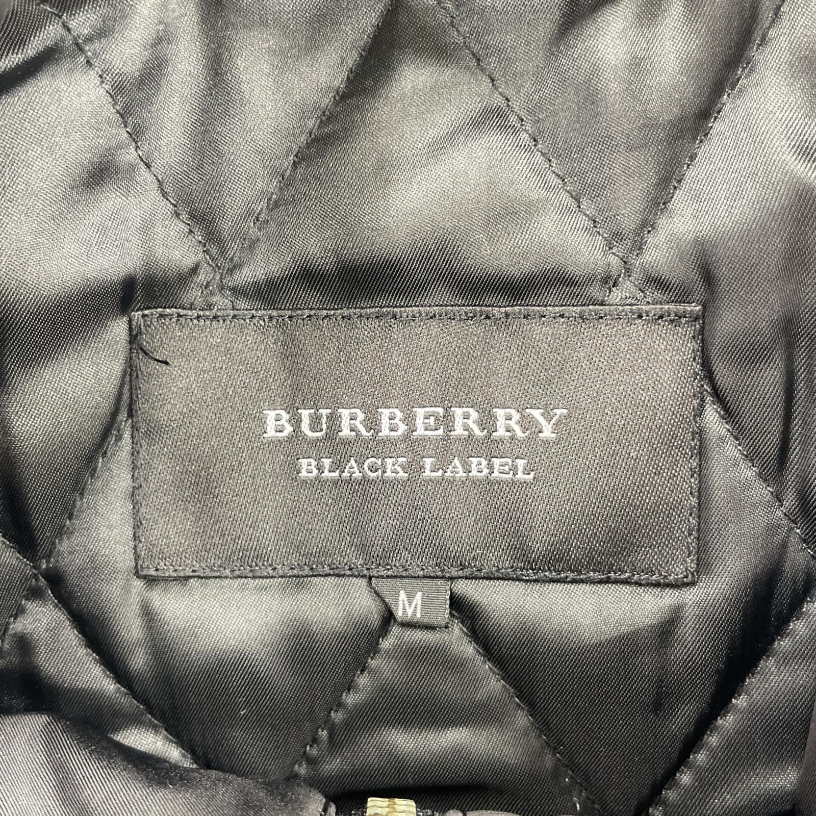 ジャケット BURBERRY BLACK LABEL フーデッドコート M 黒 M