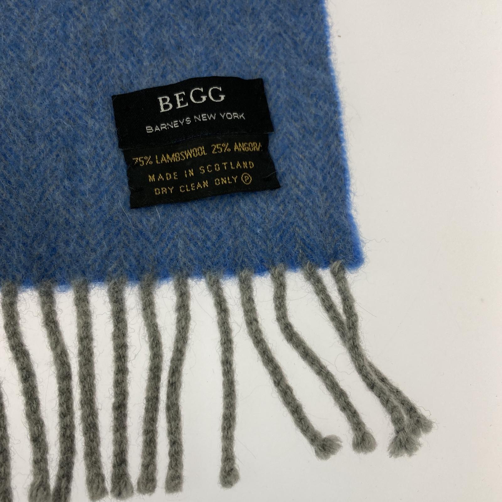 その他アクセサリー BEGG スコットランド製 マフラー ブルー