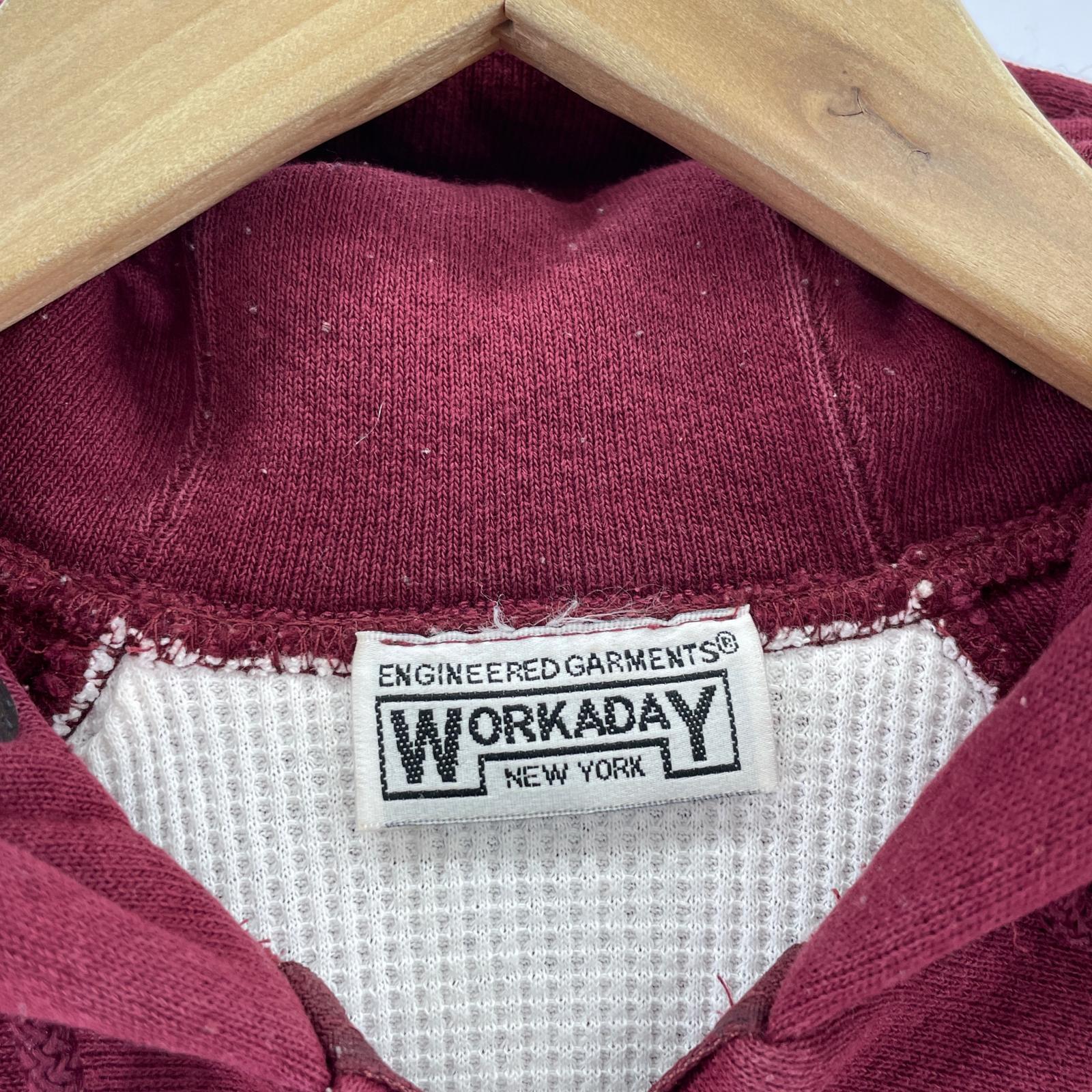 パーカー WORK DAY 裏サーマルジップパーカー