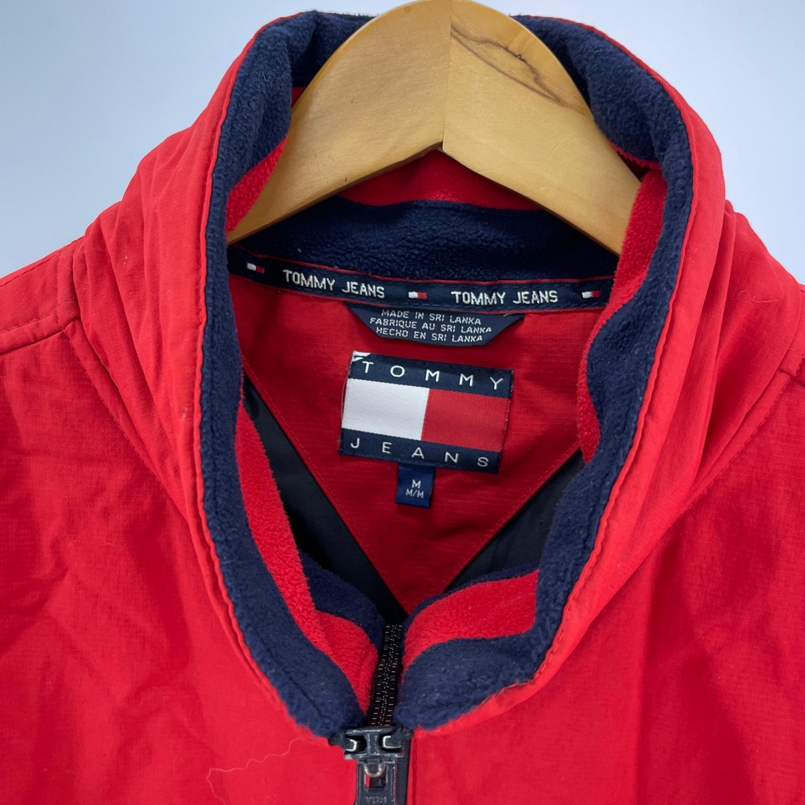 ジャケット TOMMY JEANS 中綿 ナイロンジャケット M RED M レッド