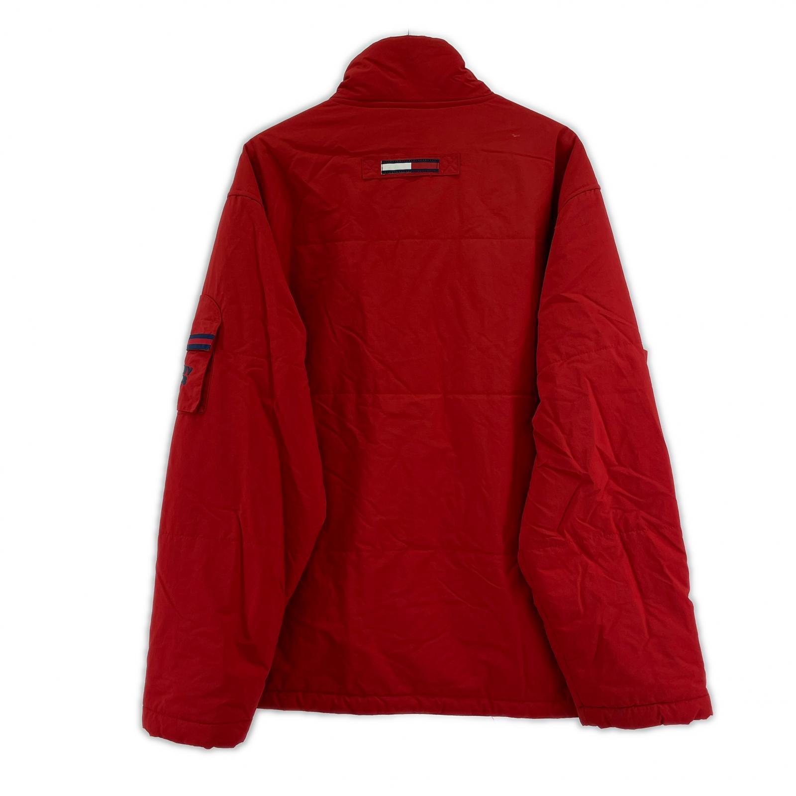 ジャケット TOMMY JEANS 中綿 ナイロンジャケット M RED M レッド