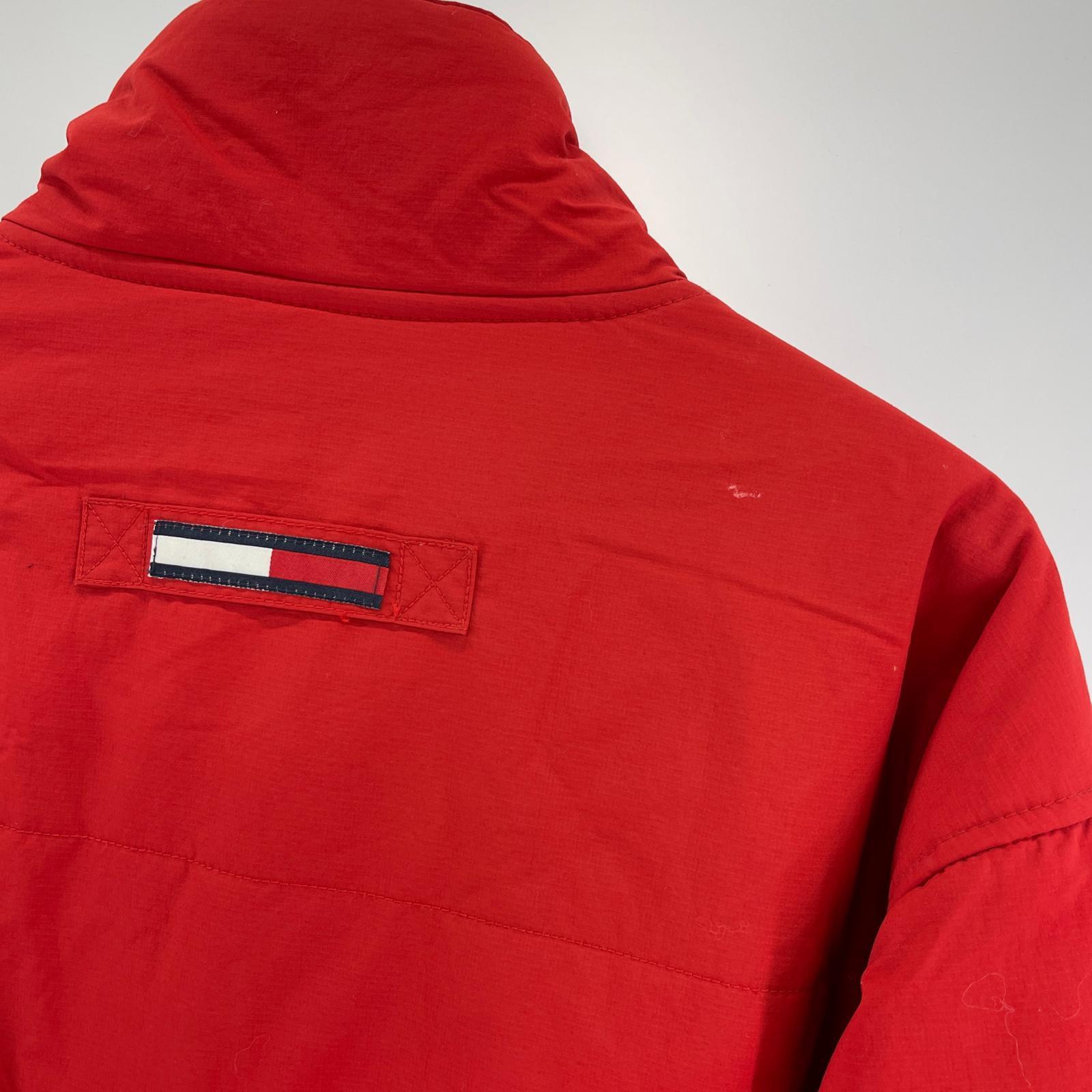 ジャケット TOMMY JEANS 中綿 ナイロンジャケット M RED M レッド