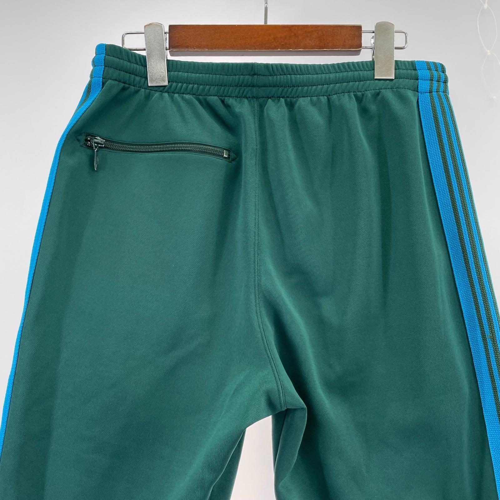 パンツ Needles×STUDIOUS 別注 22SS NARROW TRACK PANTS トラックパンツ S KP343 グリーン×ブルー S