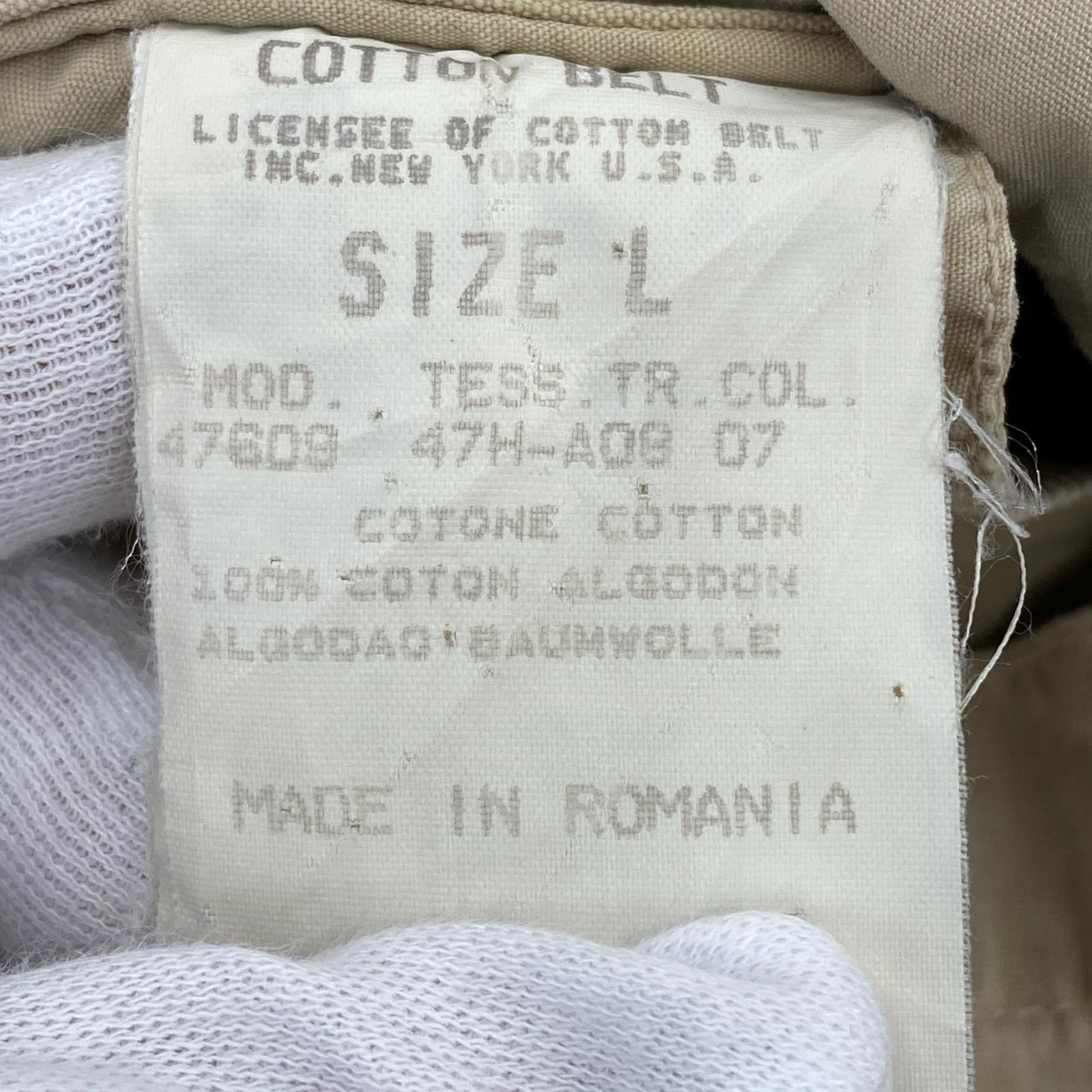 ジャケット COTTON BELT ハンティングジャケット L ホワイト