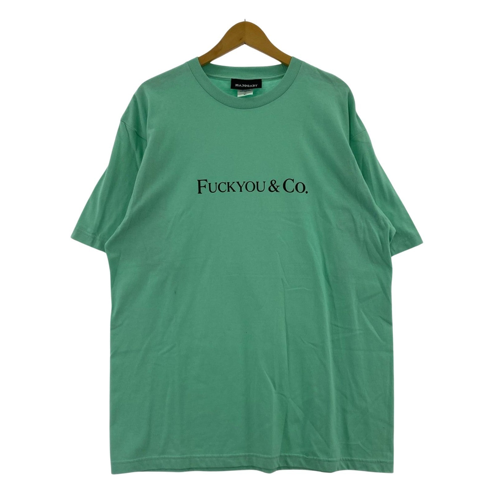 半袖Tシャツ majogary FUCKYOU&Co. プリントTee XL ミント