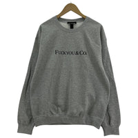 スウェット majogary FUCKYOU&Co. クルーネックスウェット M グレー M グレー