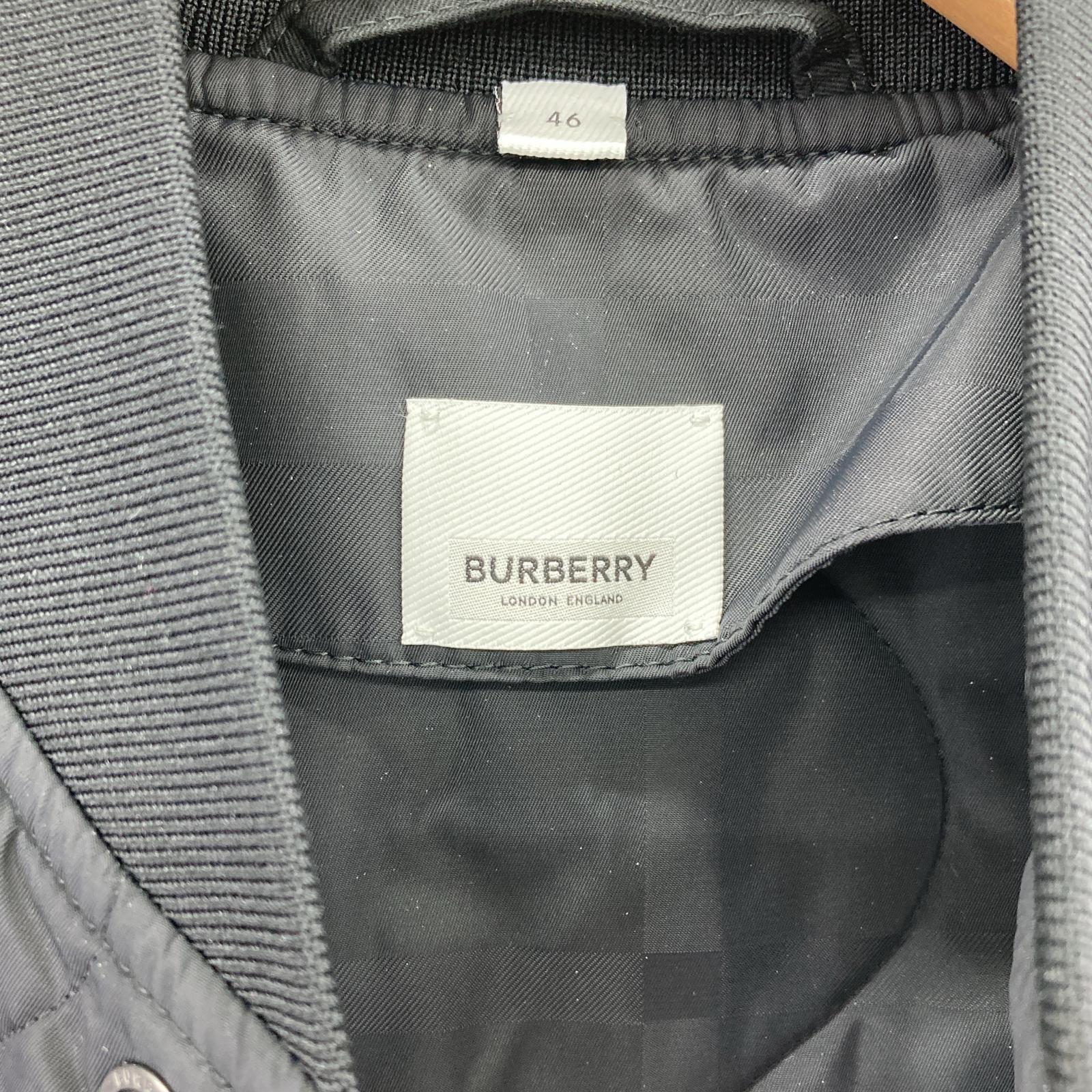 ブルゾン BURBERRY BELSIZE キルティングボンバージャケット 46 ブラック
