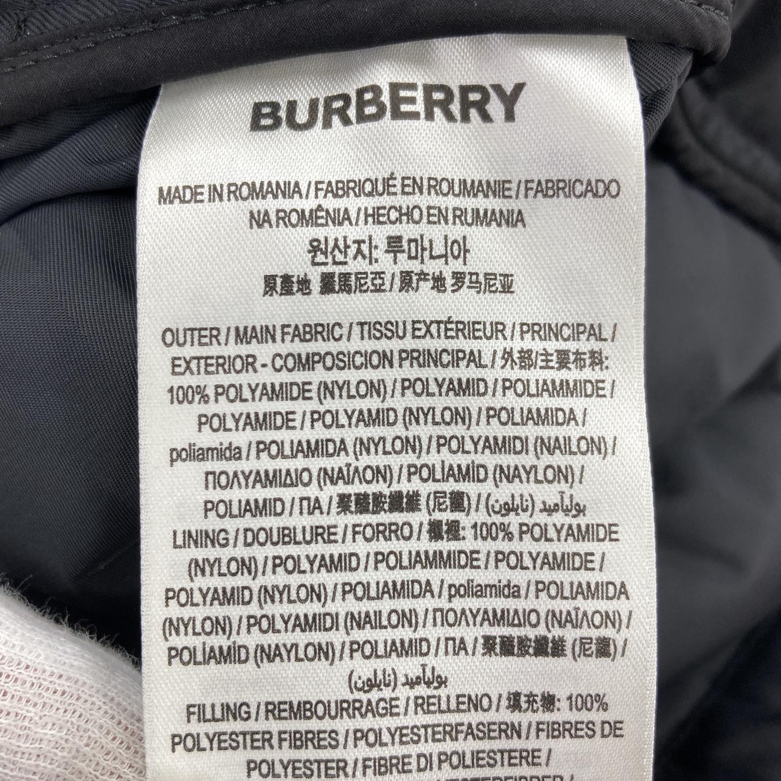ブルゾン BURBERRY BELSIZE キルティングボンバージャケット 46 ブラック