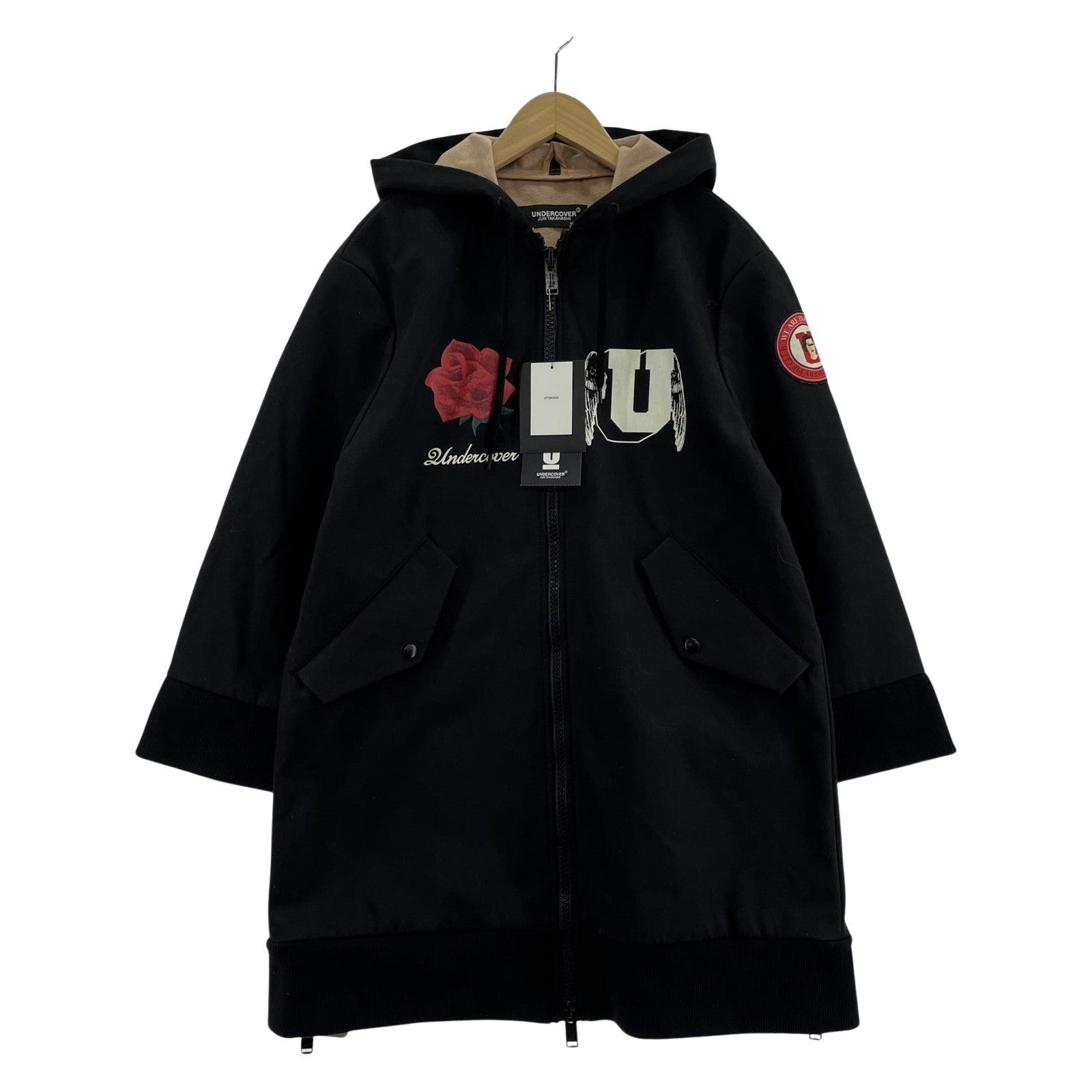 ジャケット UNDERCOVER 18AW ボンディングフーデッドコート 1 UCV1213-2 ブラック 1 ブラック