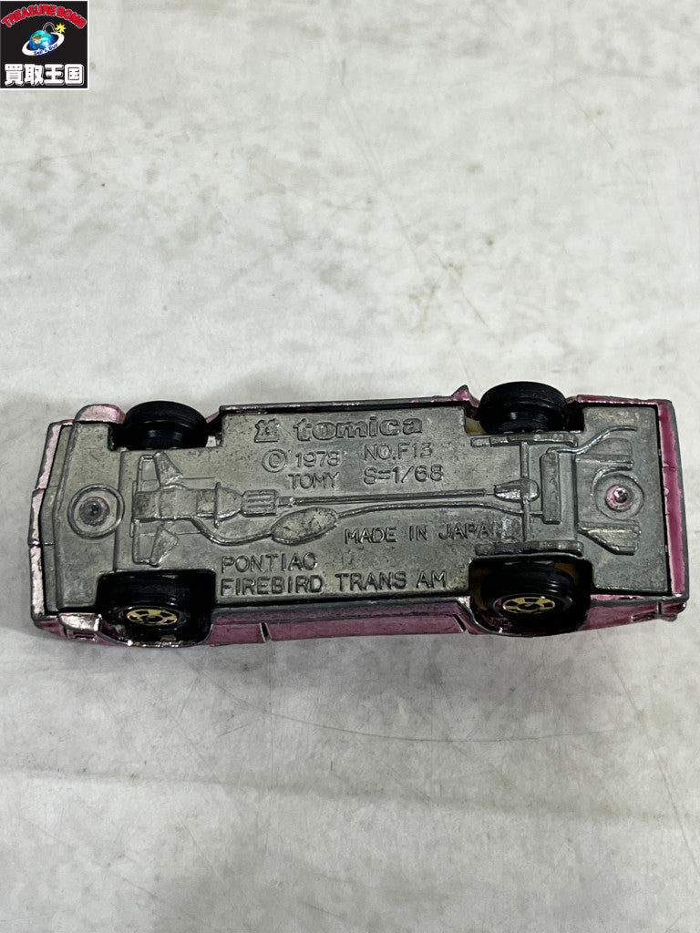 青箱 日本製 tomica PONTIAC F13 トミカ