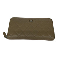 CHANEL キャビアスキン ワイドステッチ 長財布