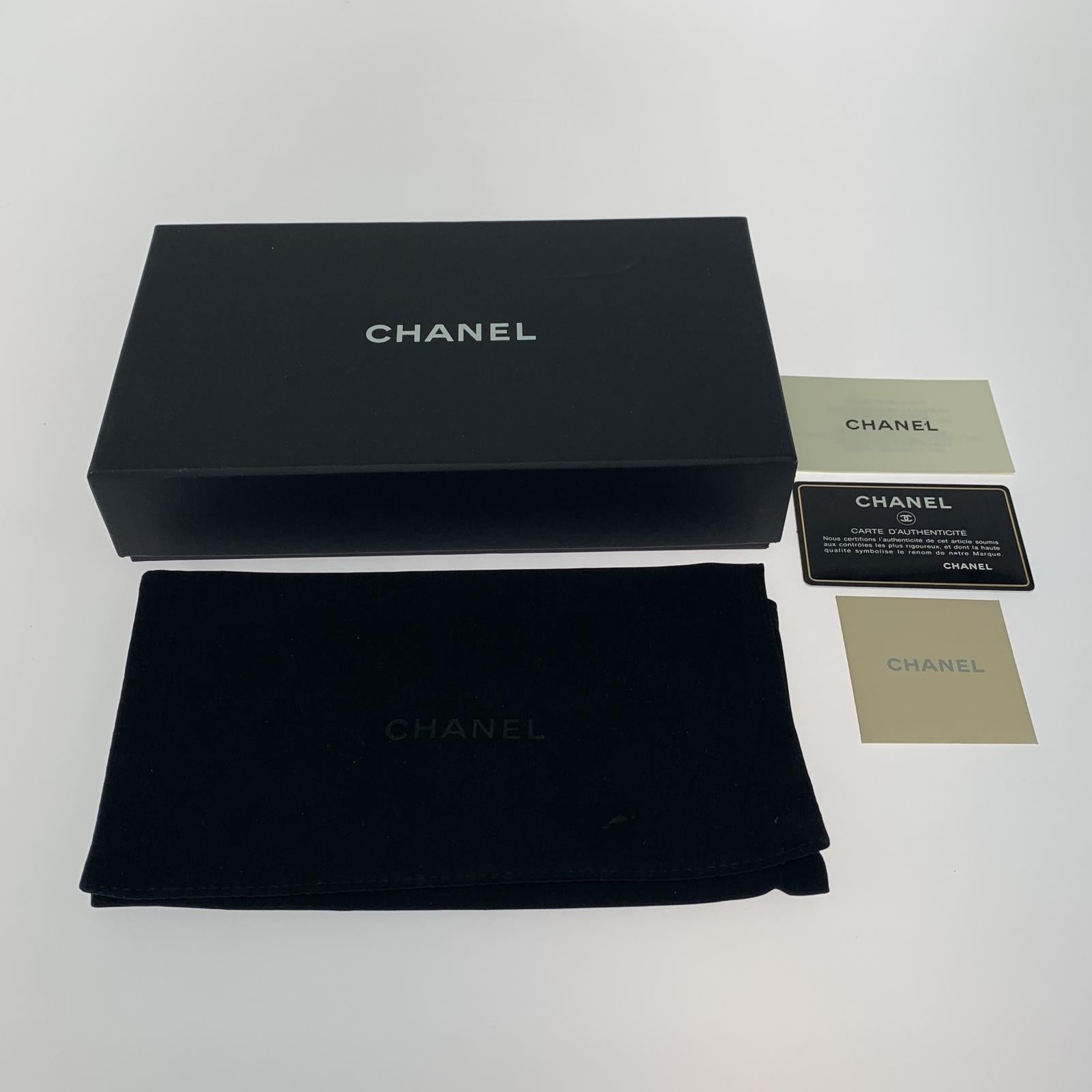 CHANEL キャビアスキン ワイドステッチ 長財布