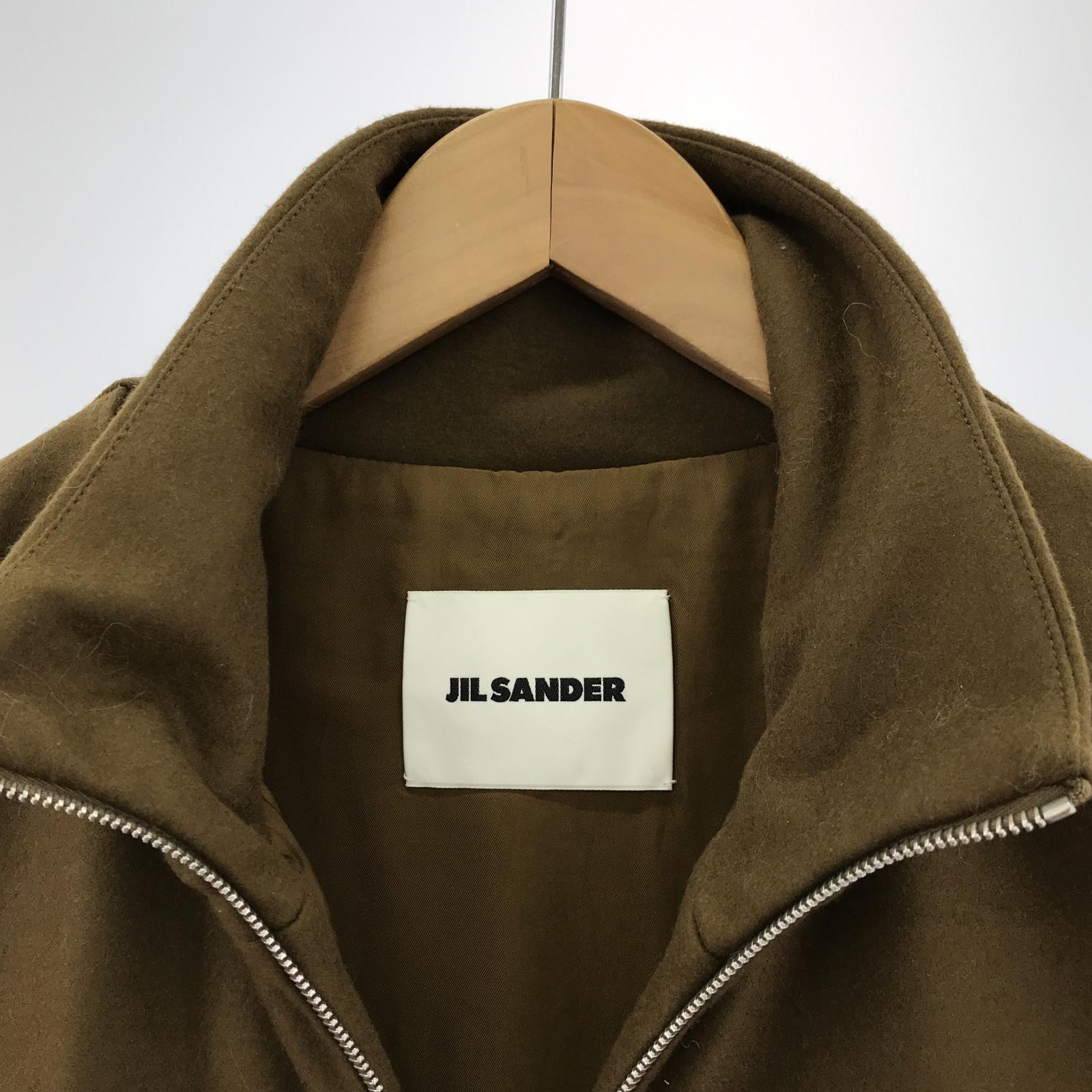 ブルゾン JIL SANDER ウールメルトン パデット ジップベスト 46 J22FB0137 J22FB0137 カーキ