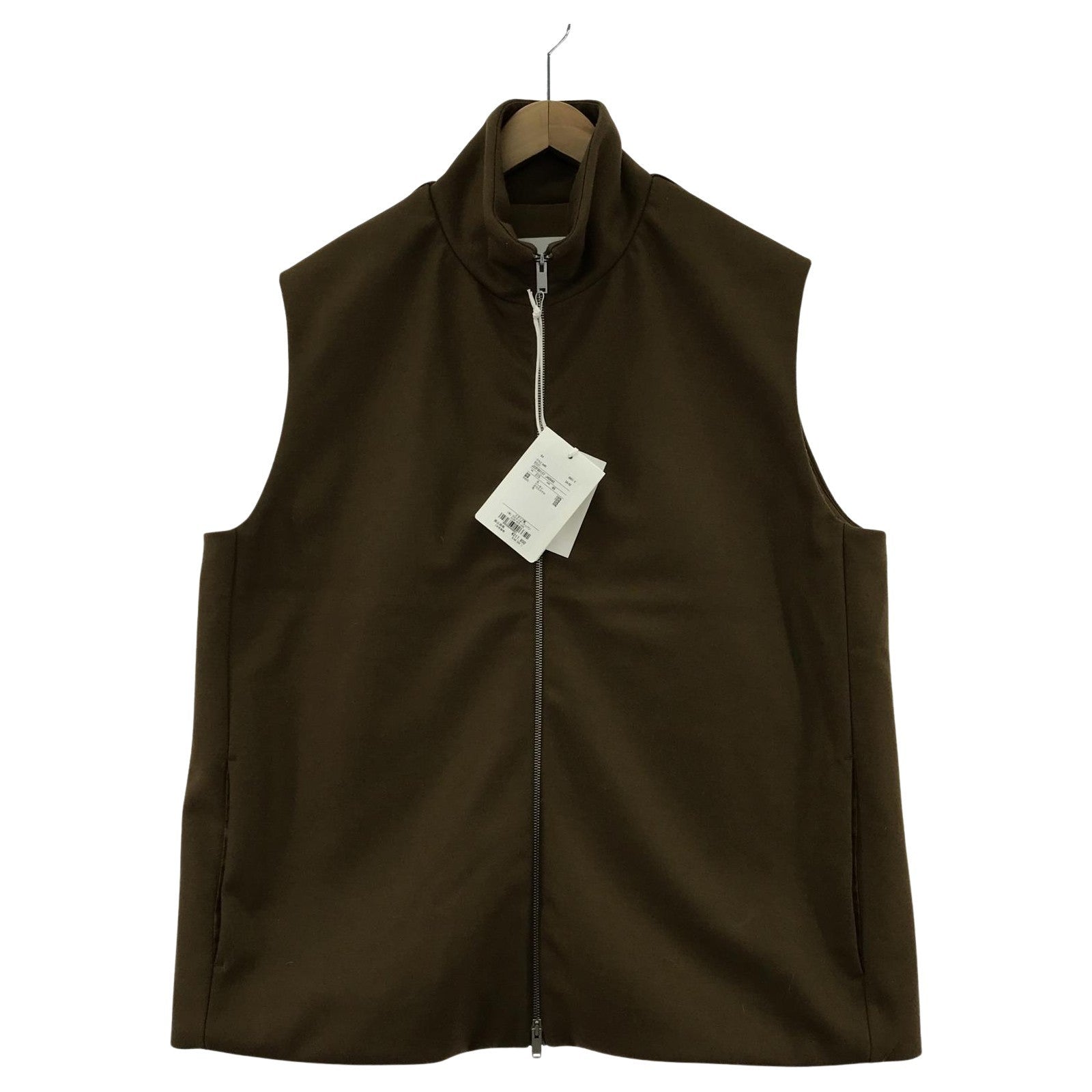 ブルゾン JIL SANDER ウールメルトン パデット ジップベスト 46 J22FB0137 J22FB0137 カーキ