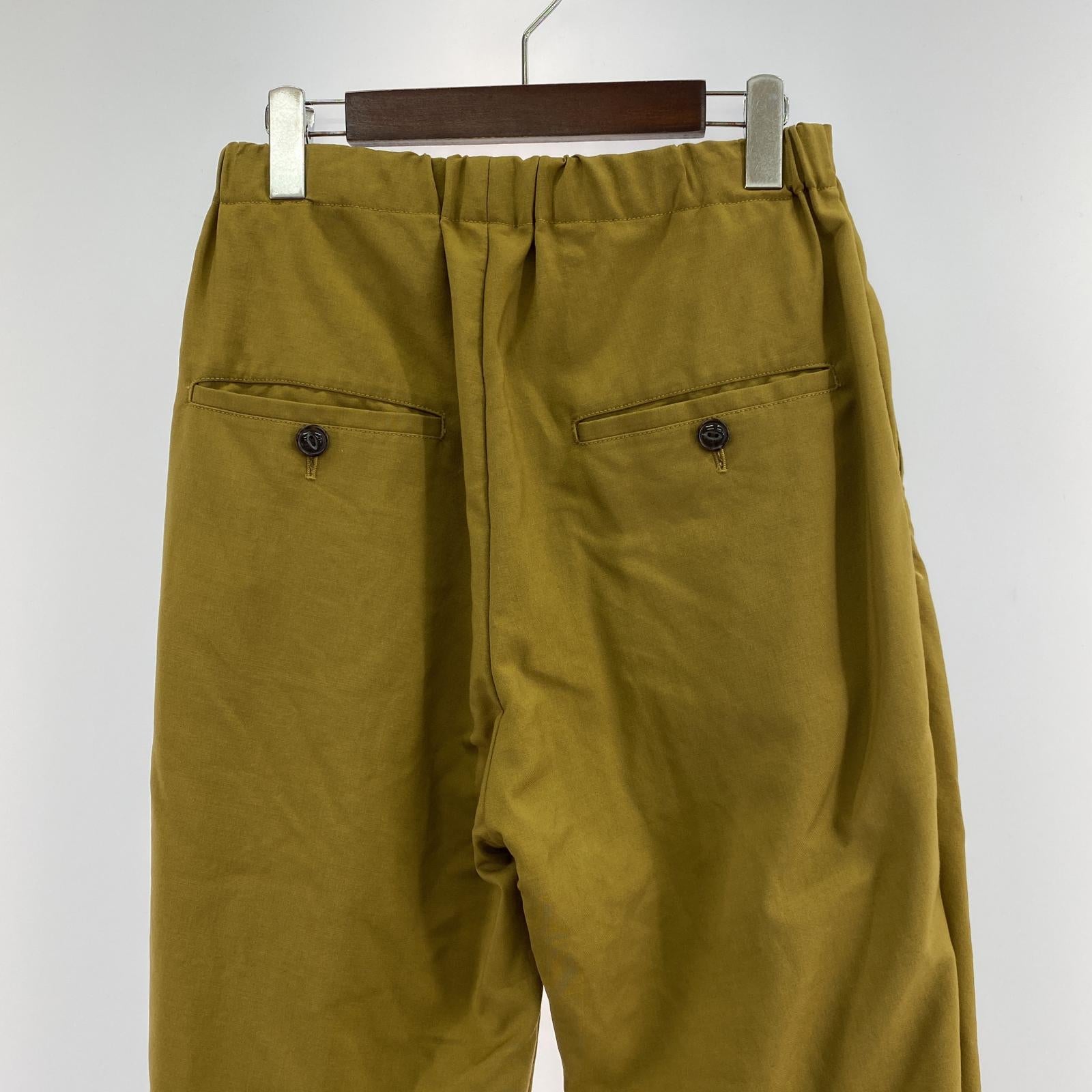 パンツ 18SS WOOL MOHAIR EASY PANT (0) 0 イエロー