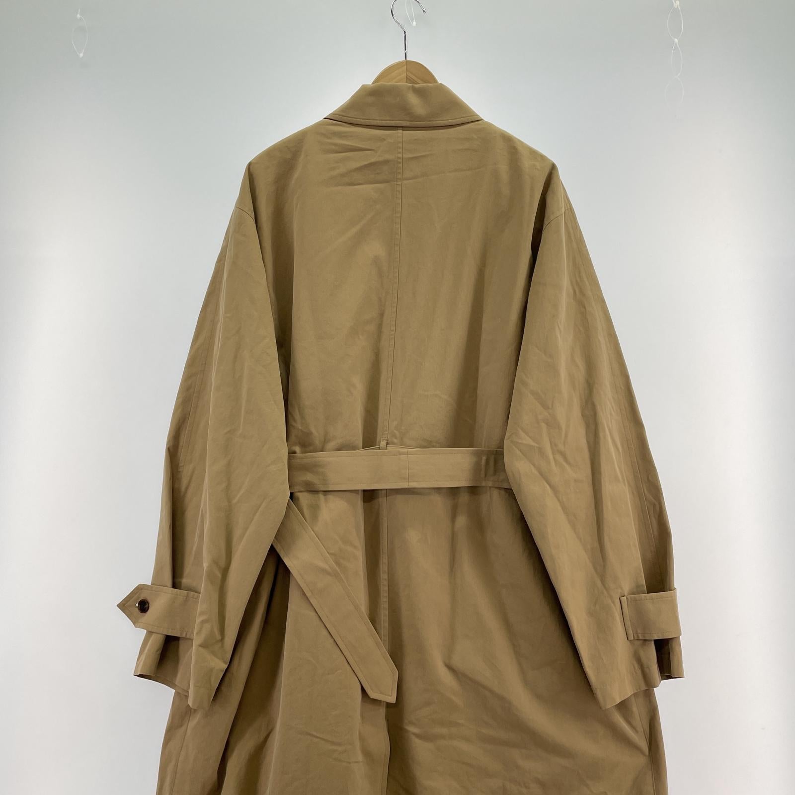 ジャケット AURALEE 22AW FINX HARD TWIST GABARDINE ステンカラーコート 4 ベージュ A22AC01FB 4 ベージュ