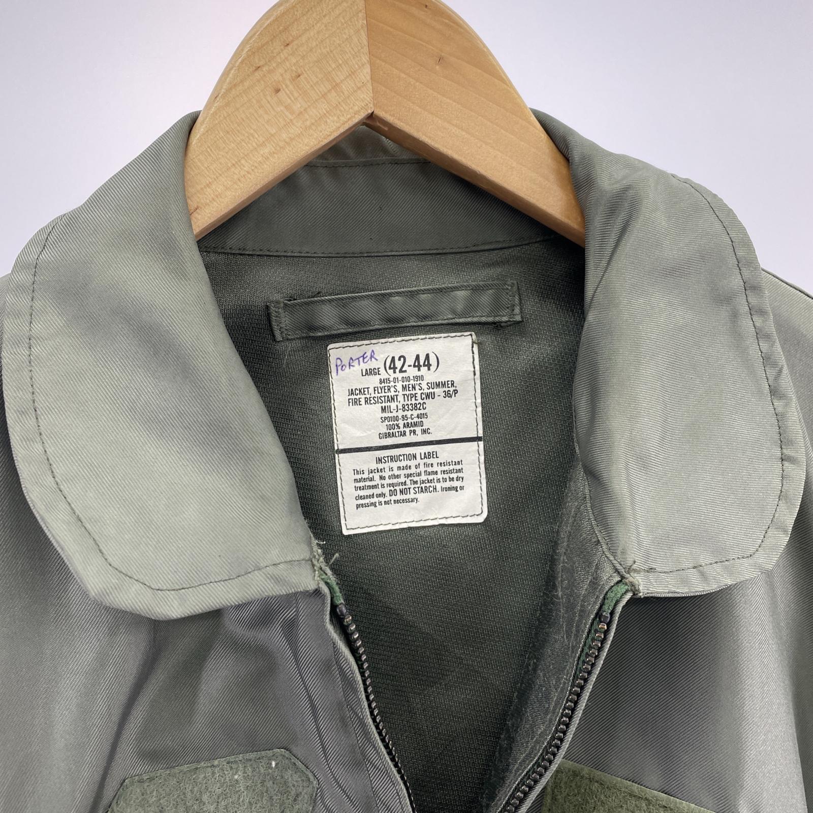 ジャケット US.ARMY CWU-36 P フライトジャケット (L)カーキ L カーキ