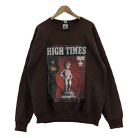 スウェット WACKO MARIA×HIGH TIMES 24SS CREW NECK SWEAT BROWN