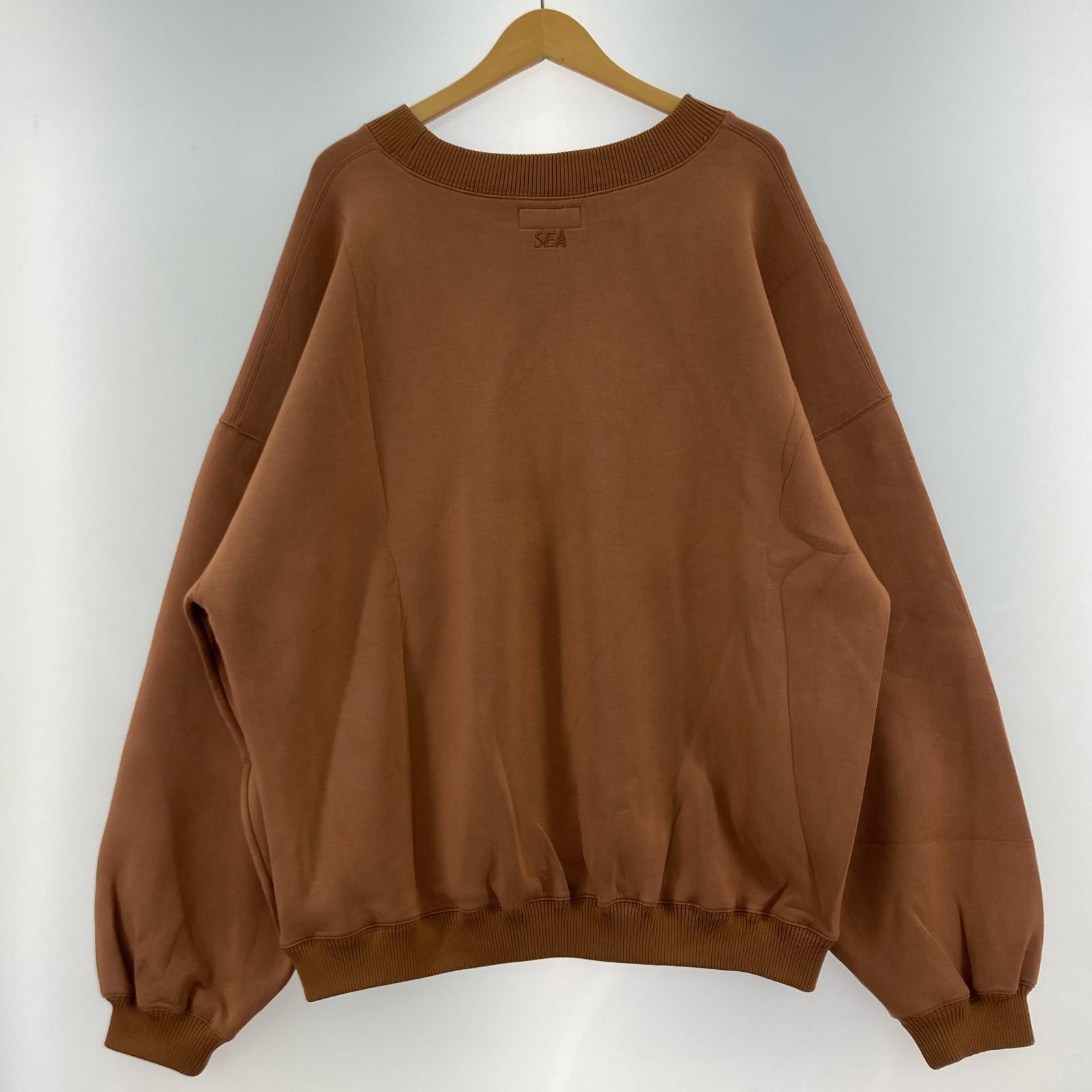 スウェット INVERT CBK JERSEY CREW NECK L ブラウン