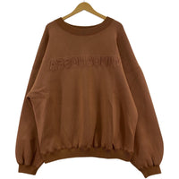 スウェット INVERT CBK JERSEY CREW NECK L ブラウン