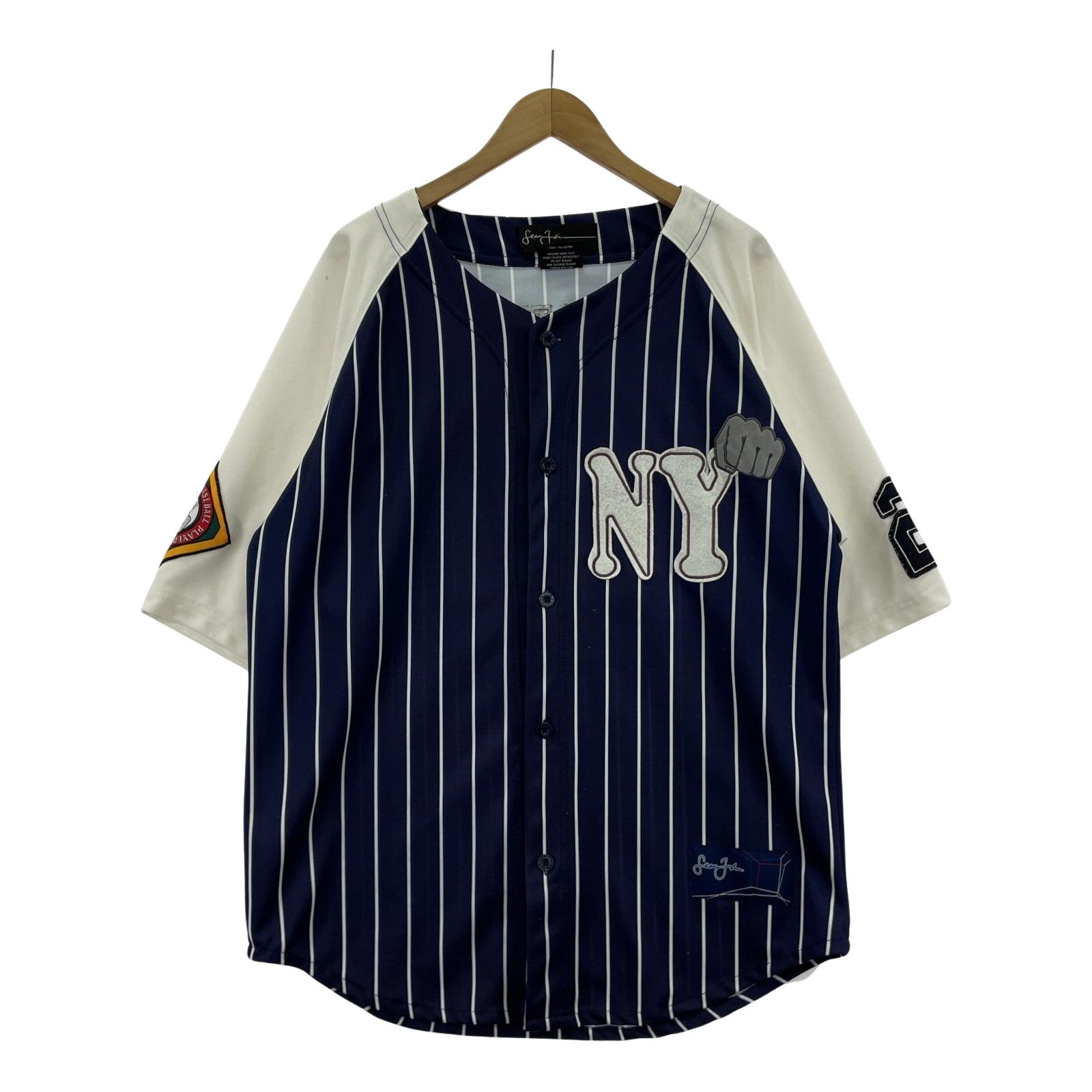半袖シャツ sean john ストライプ ゲームシャツ L