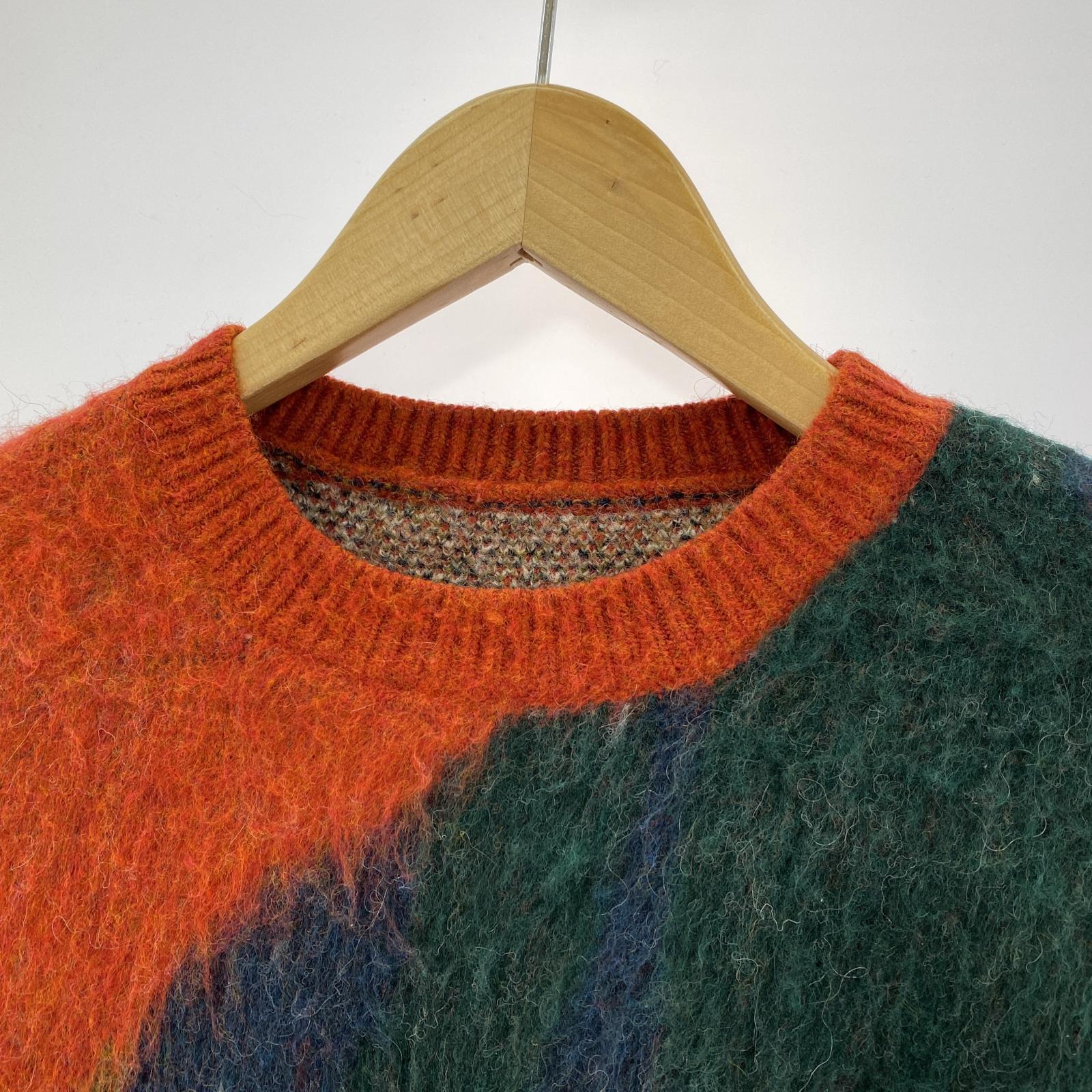 ニット LITTLE FUNNY FACE SHAGGY KNIT TOP-F フリー