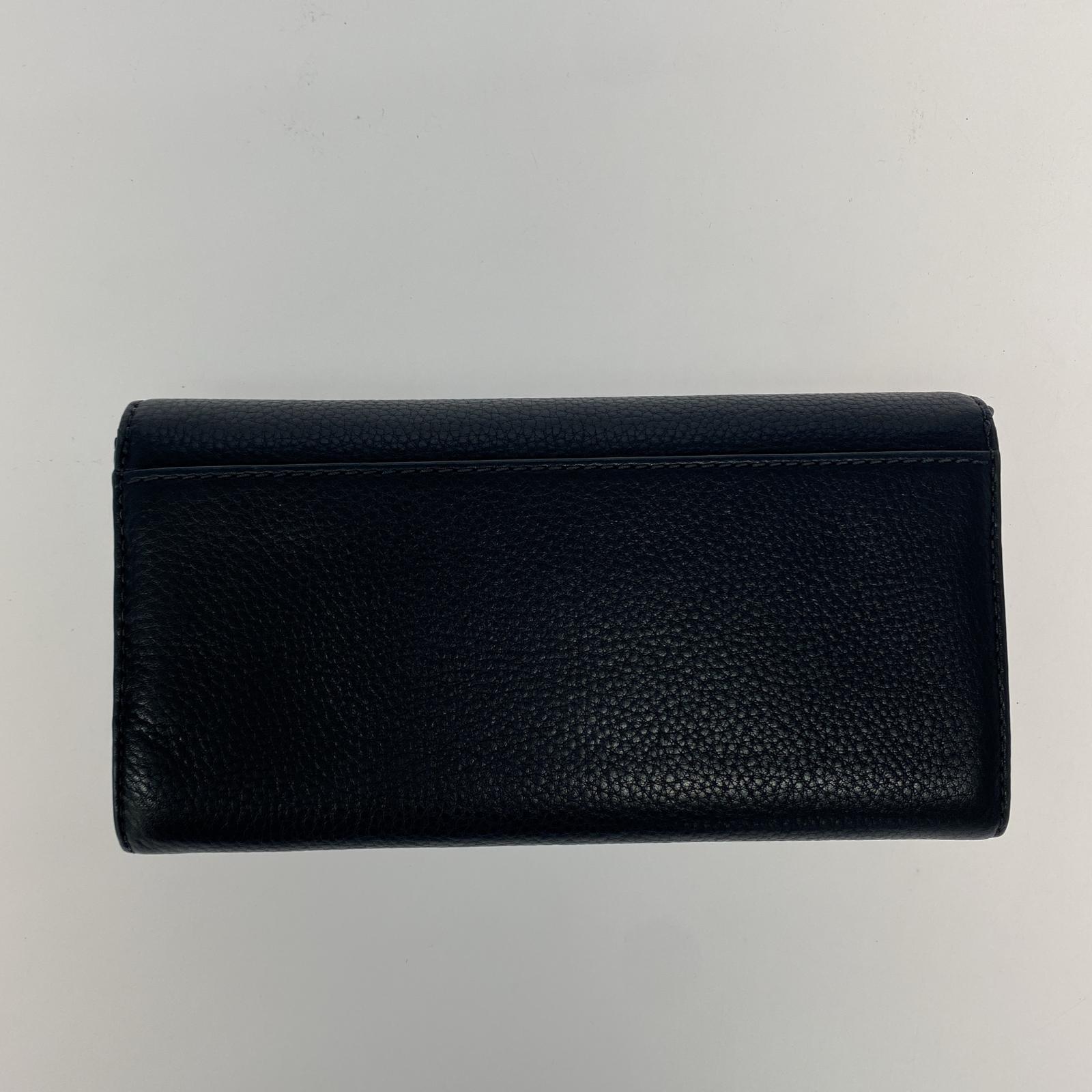 長財布 MKロゴフラップ長財布 ブラック ブラック