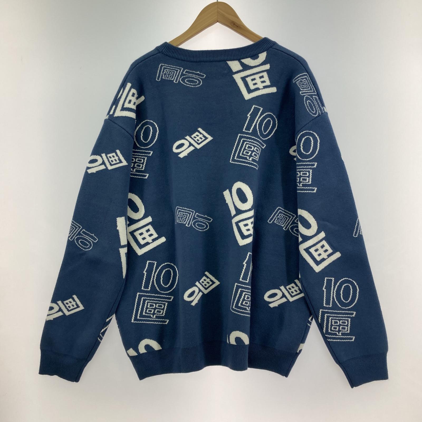 ニット 10匣 OG Logo Jaguard Sweater TBX-012SE-24 ネイビー