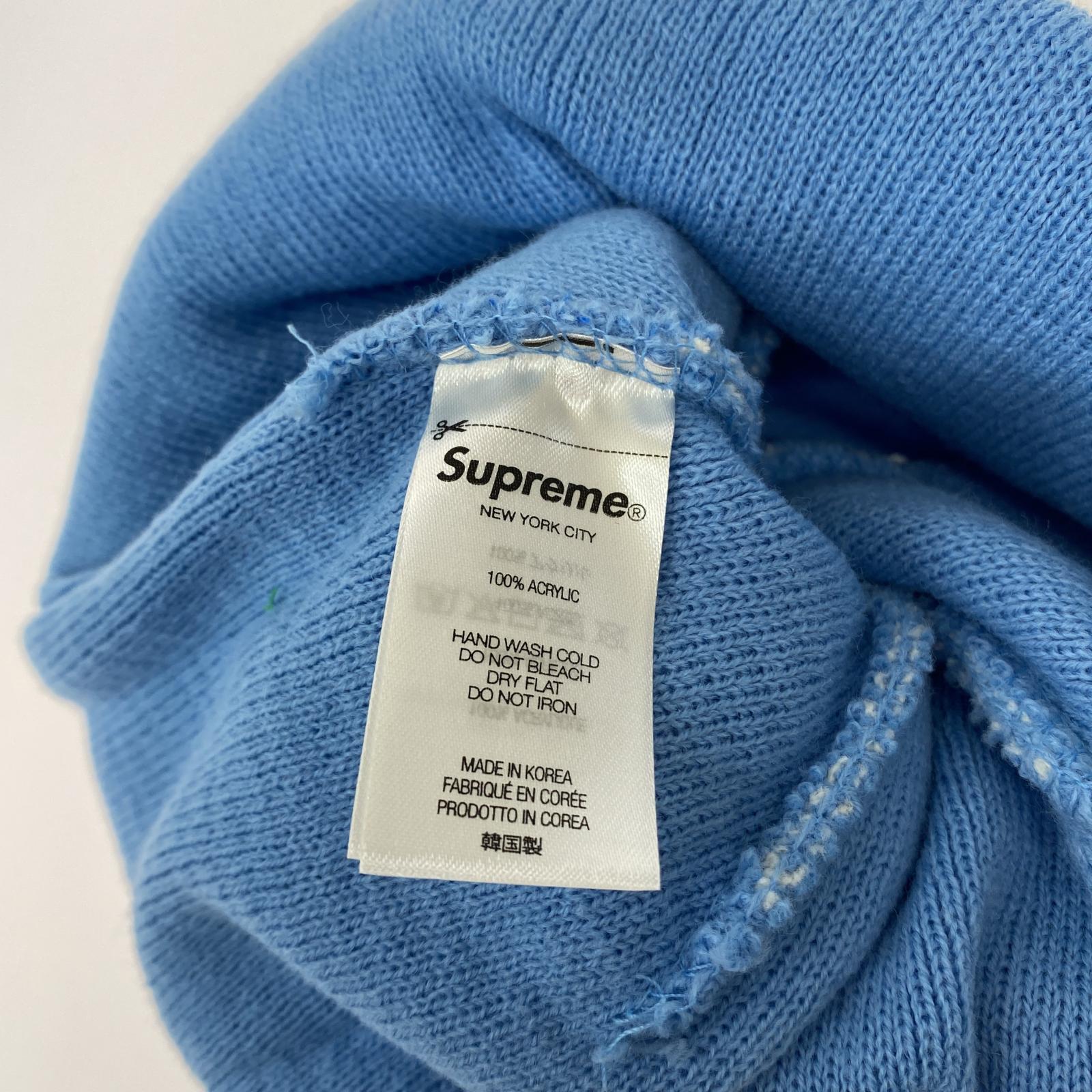 ニットキャップ Supreme Rose Beanie LIGHT BLUE ブルー