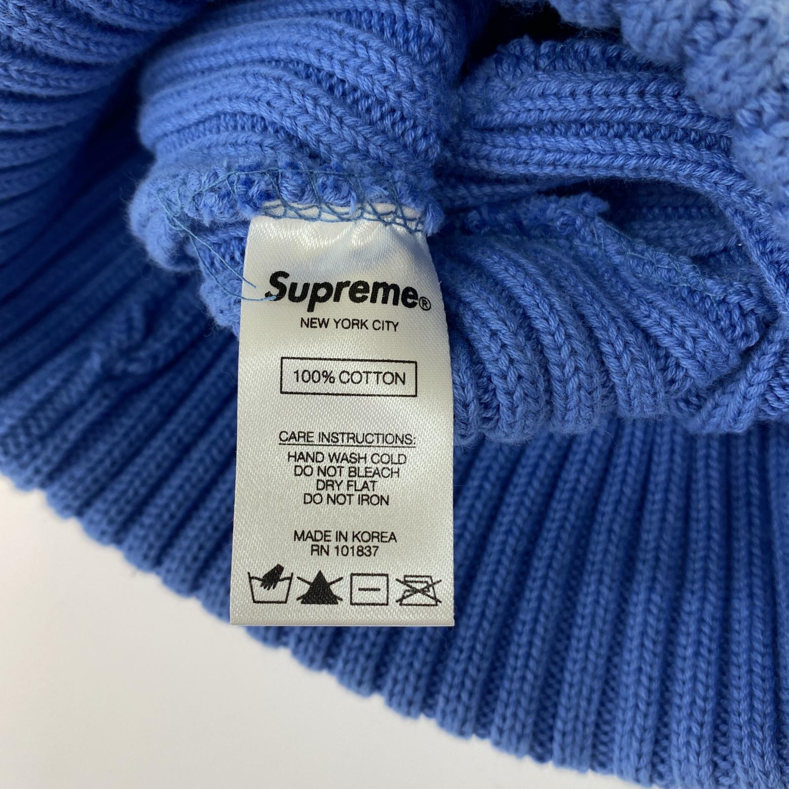 ニットキャップ Supreme Overdyed Beanie BLUE ブルー