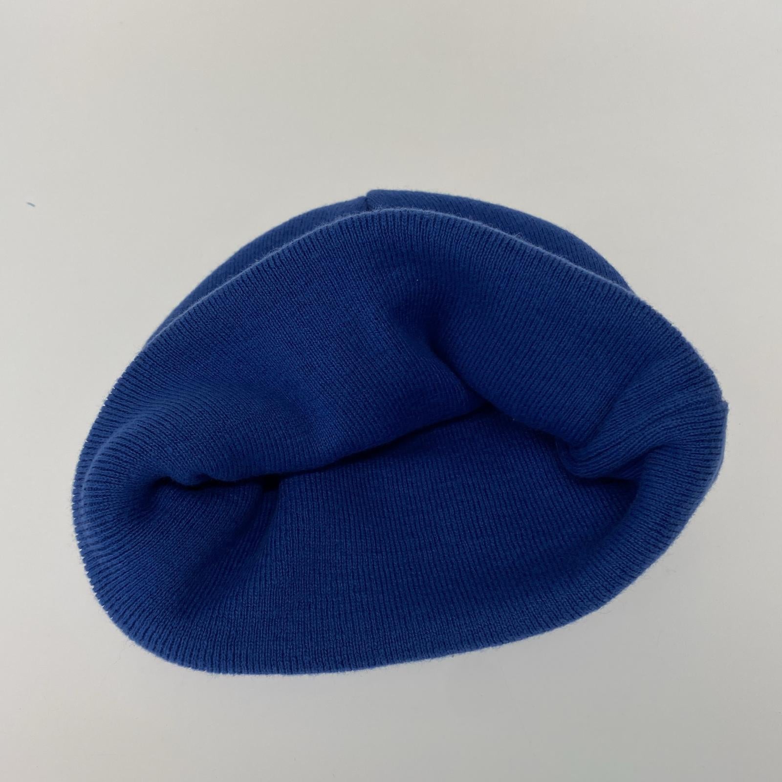ニットキャップ Supreme BIG LOGO 16aw Beanie BLUE ブルー