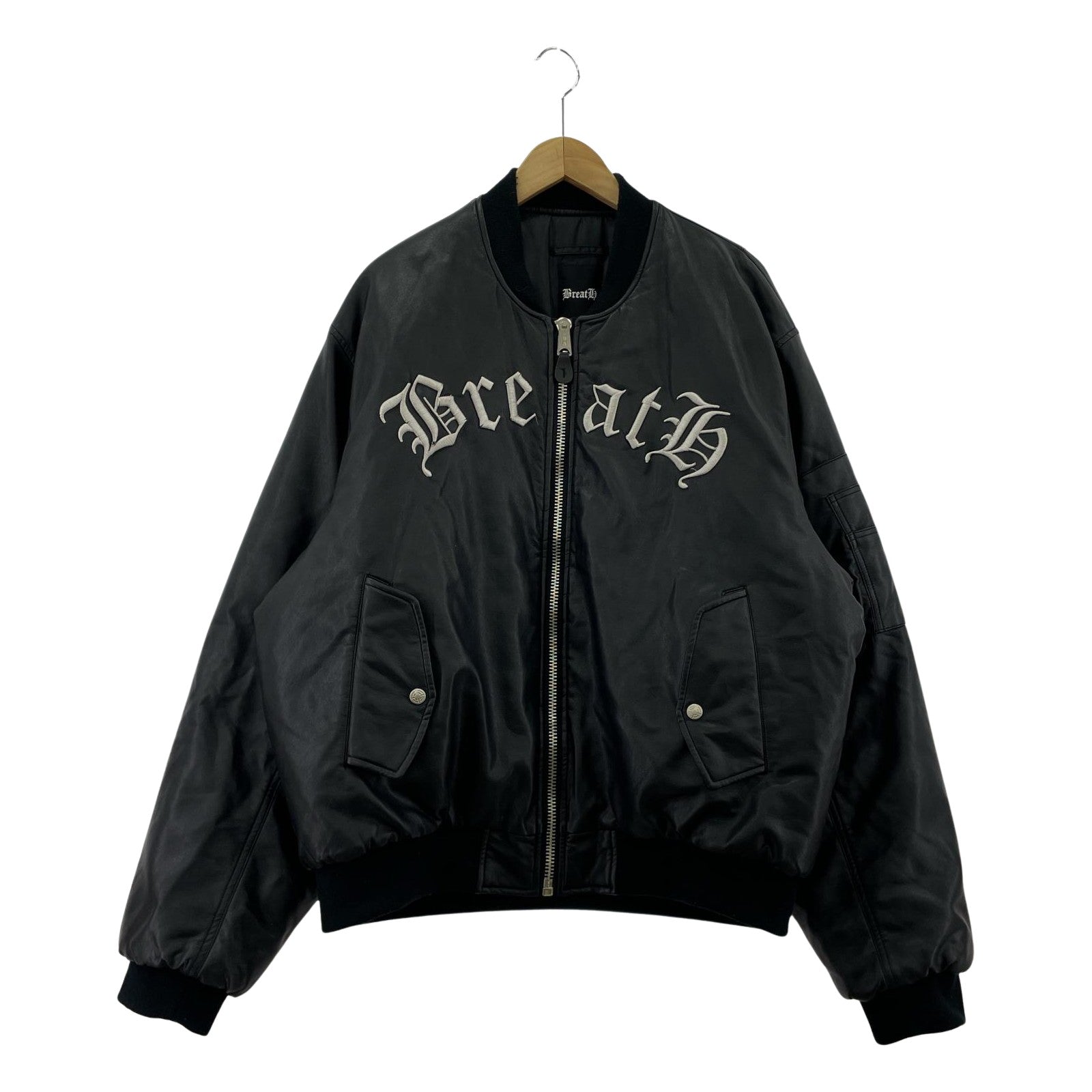 ジャケット BREATH×F.M.C.D SYNTHETIC LEATHER MA-1XXL ブラック