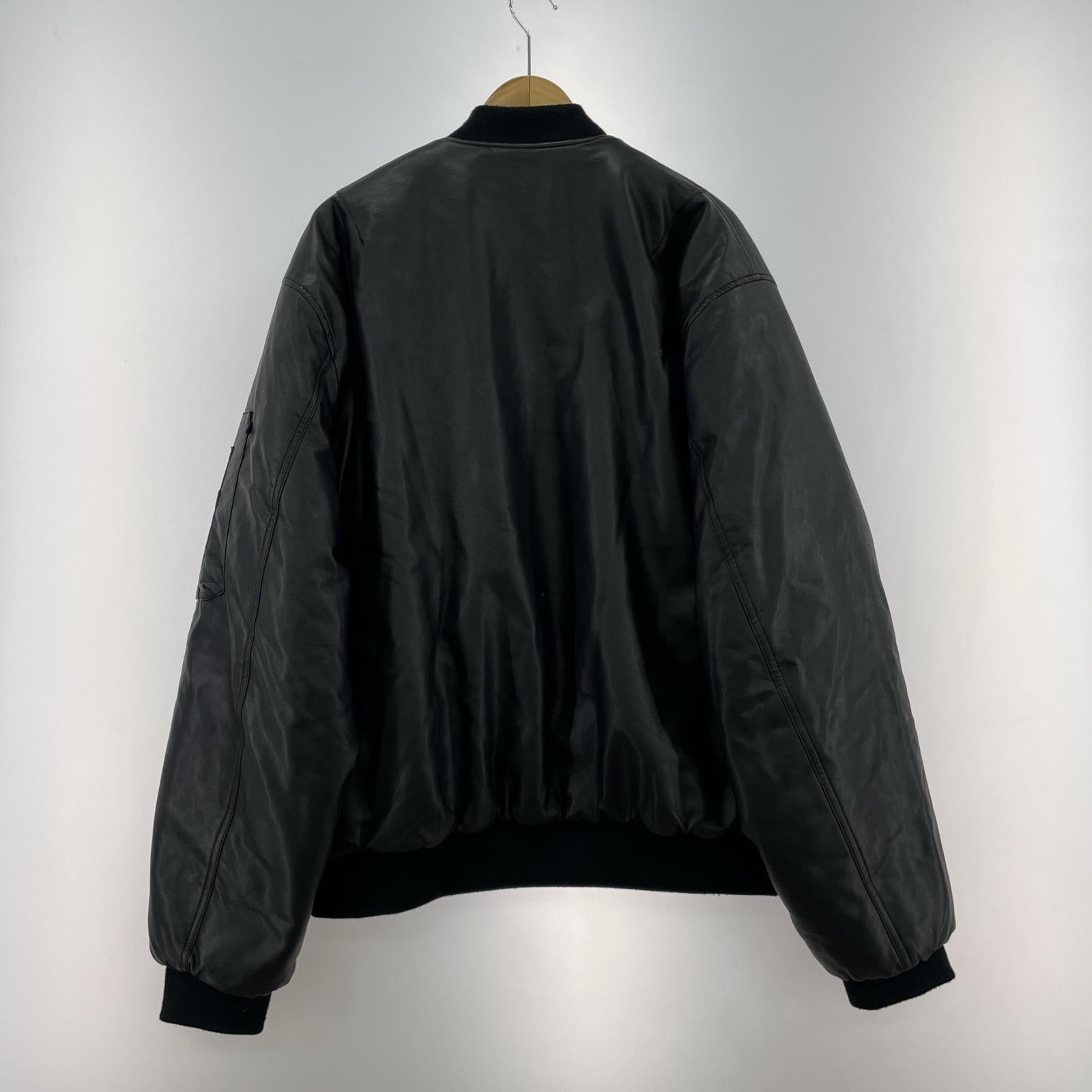 ジャケット BREATH×F.M.C.D SYNTHETIC LEATHER MA-1XXL ブラック