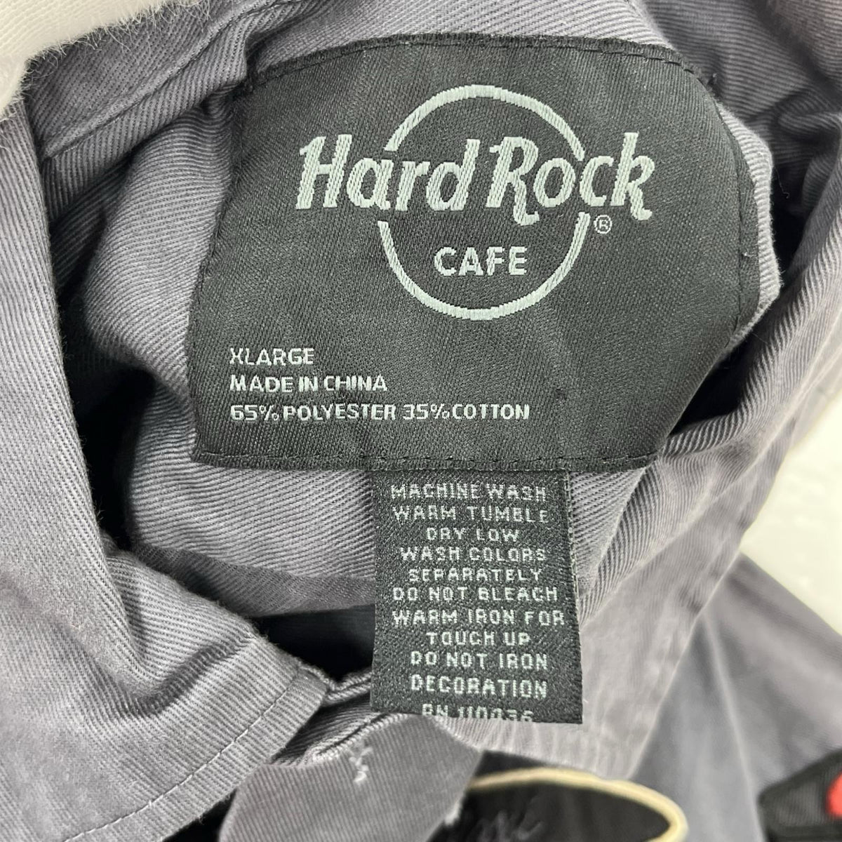 半袖シャツ Hard Rock Cafe ワッペンS/Sシャツ グレー XL グレー