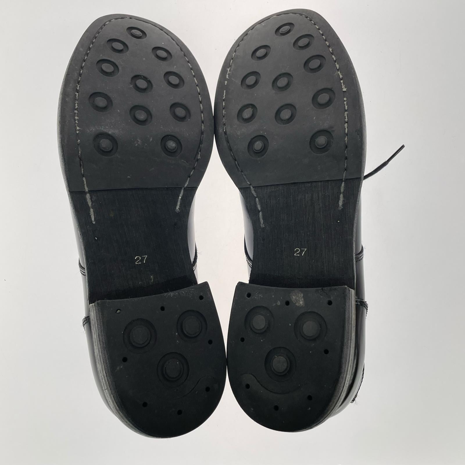 ブーツ GLASS PLAIN TOE ドレスシューズ 27 黒 27cm (US9 UK8 1/2 EU44) ブラック