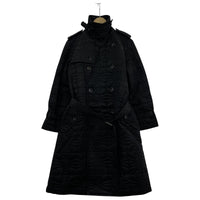 ジャケット tricot COMME des GARCONS デザインキルティング トレンチコート M AD2002 M ブラック