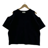 半袖Tシャツ ラウンドホールニット フリー ブラック