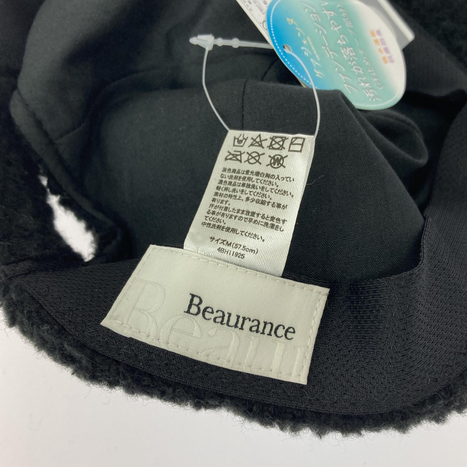 キャップ BEAURANCE ボアキャップ 黒 ブラック