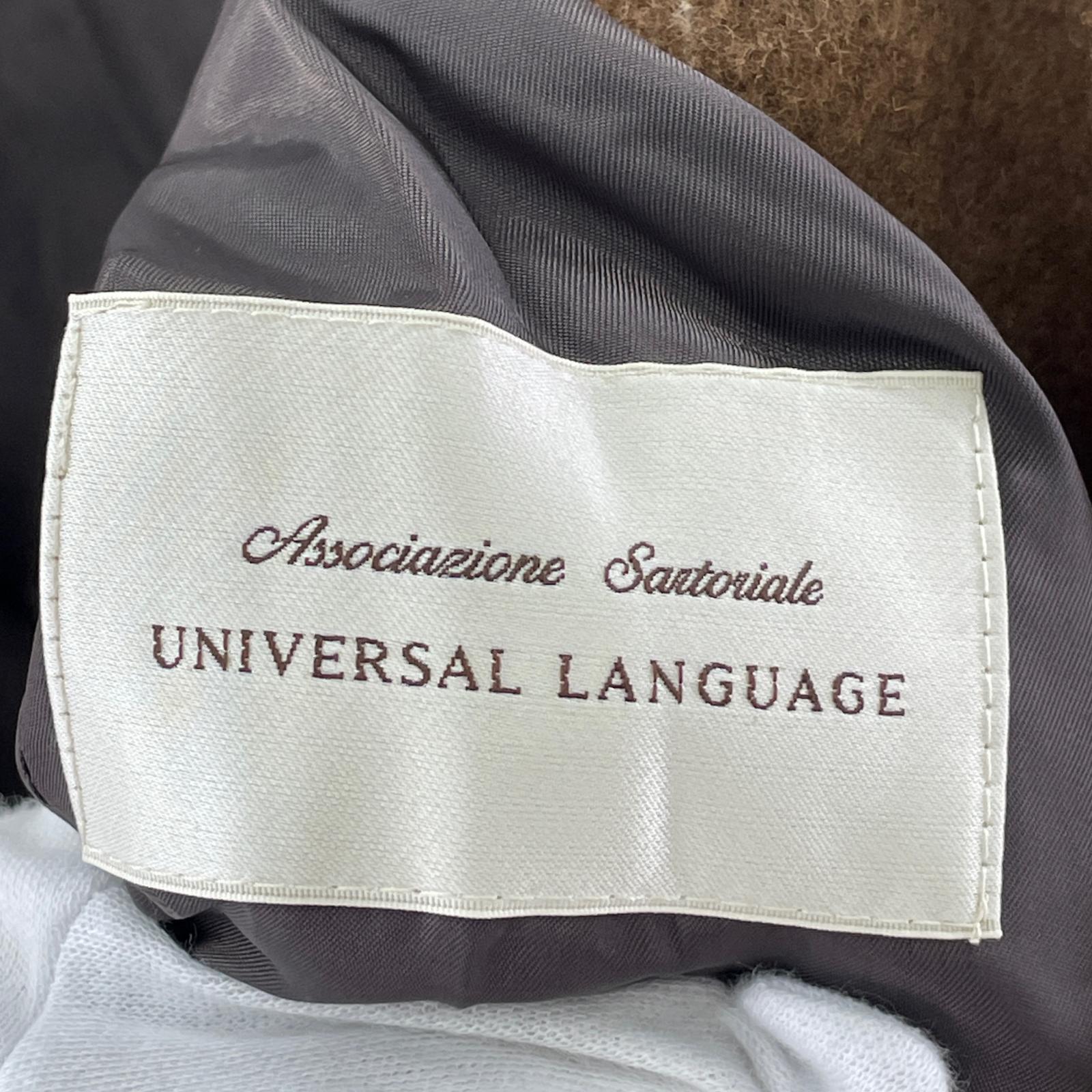 その他アウター UNIVERSAL LANGUAGE チェスターコート 茶 S ブラウン