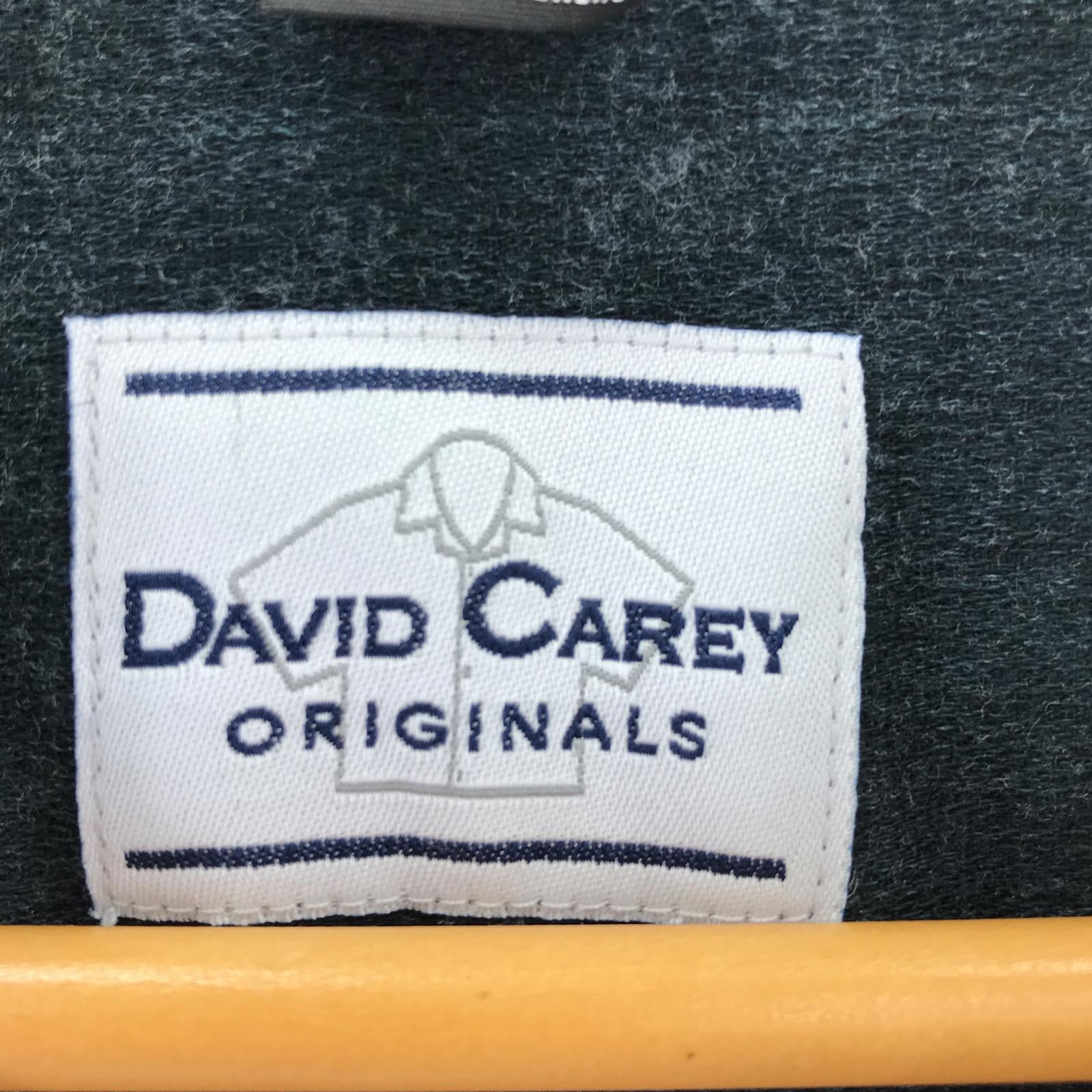 半袖シャツ DAVID CAREY ボウリング 黒 (M) M ブラック