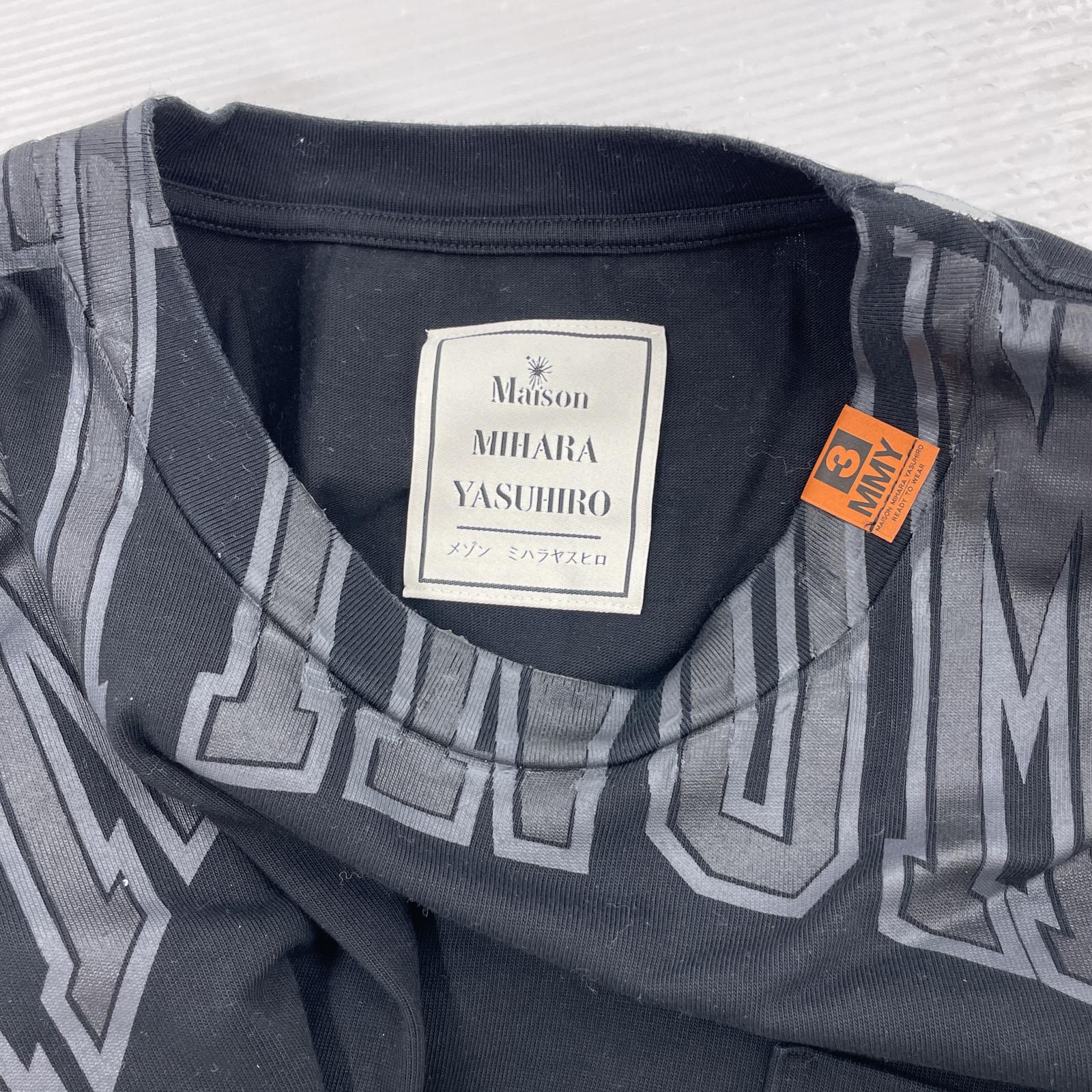 半袖Tシャツ MIHARA YASUHIRO ANTINOMIE printed Tee 48 ブラック 48 ブラック