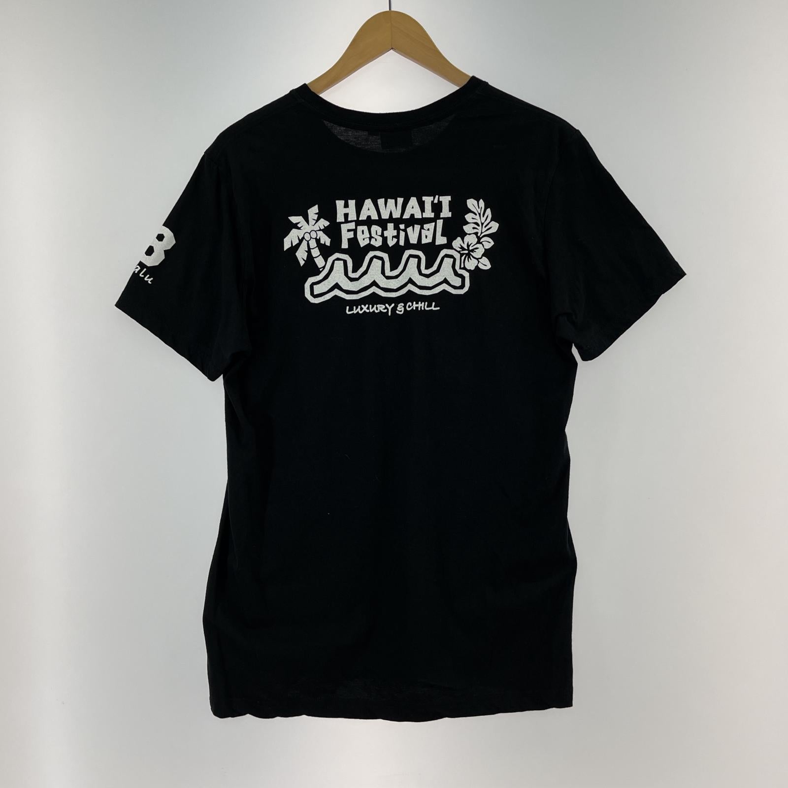 半袖Tシャツ MARINE HAWAII プリントS/Sカットソー ブラック (4) 4 ブラック